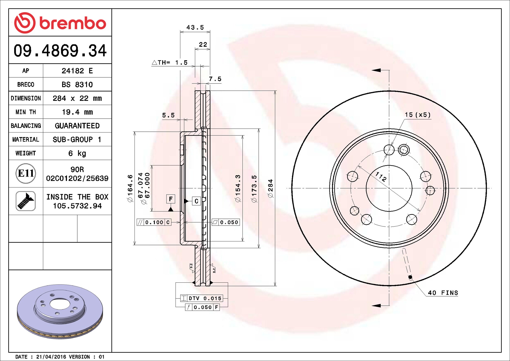 Brembo 09.4869.34