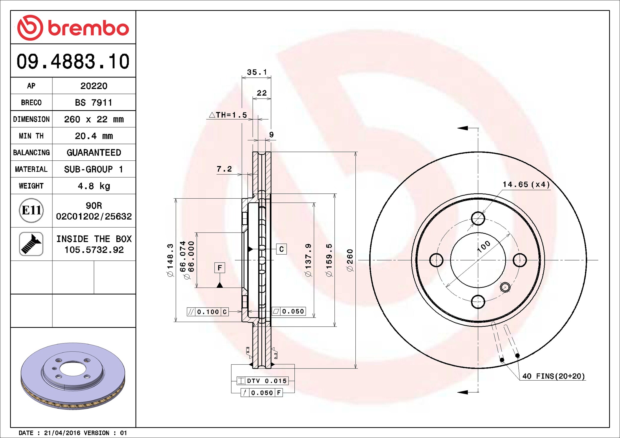 Brembo 09.4883.10