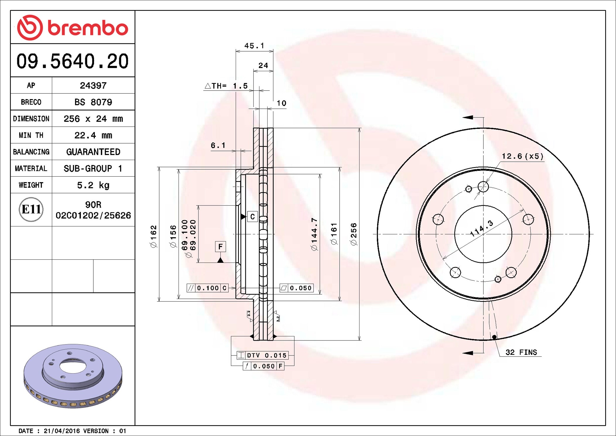 Brembo 09.5640.20