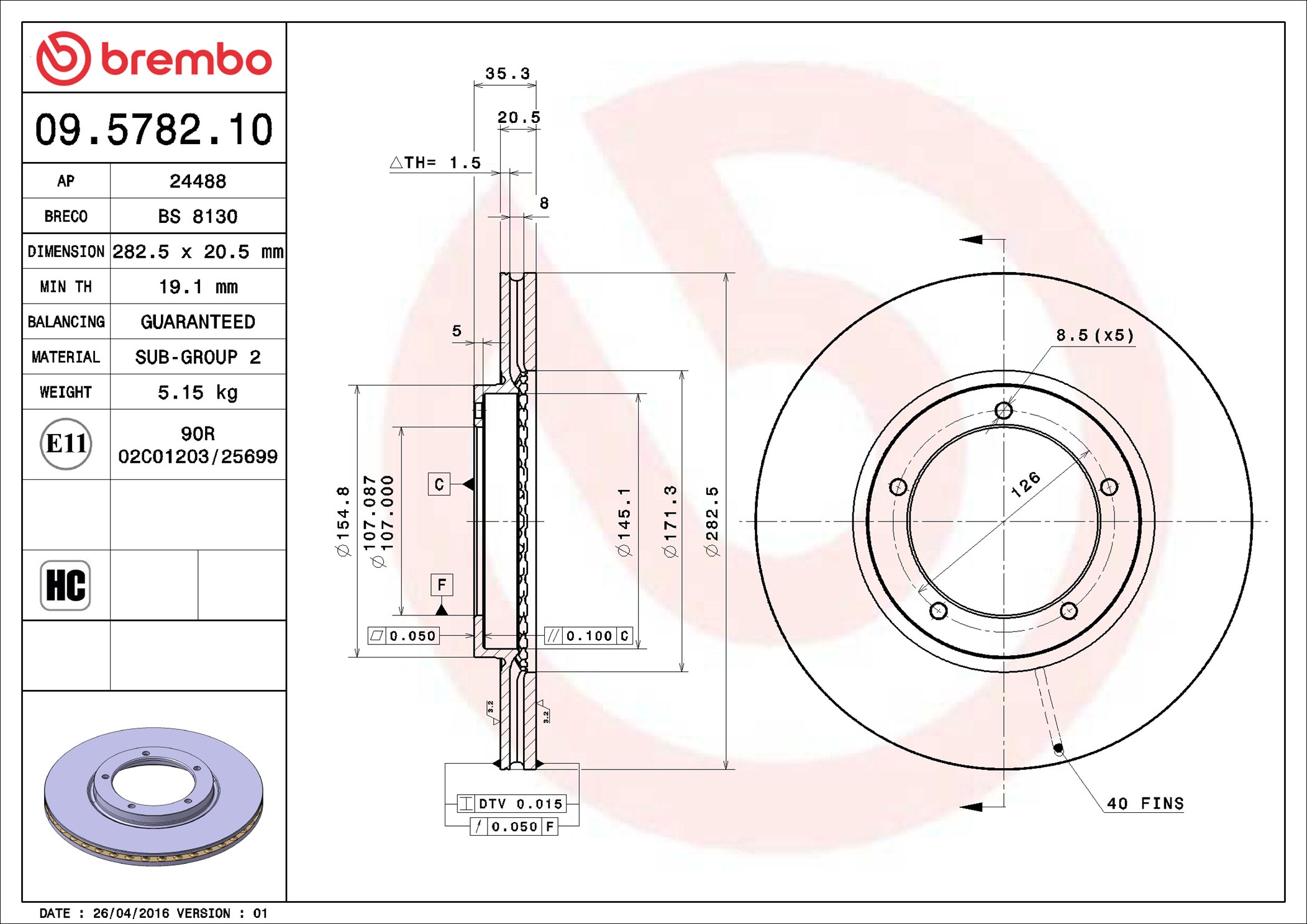 Brembo 09.5782.10