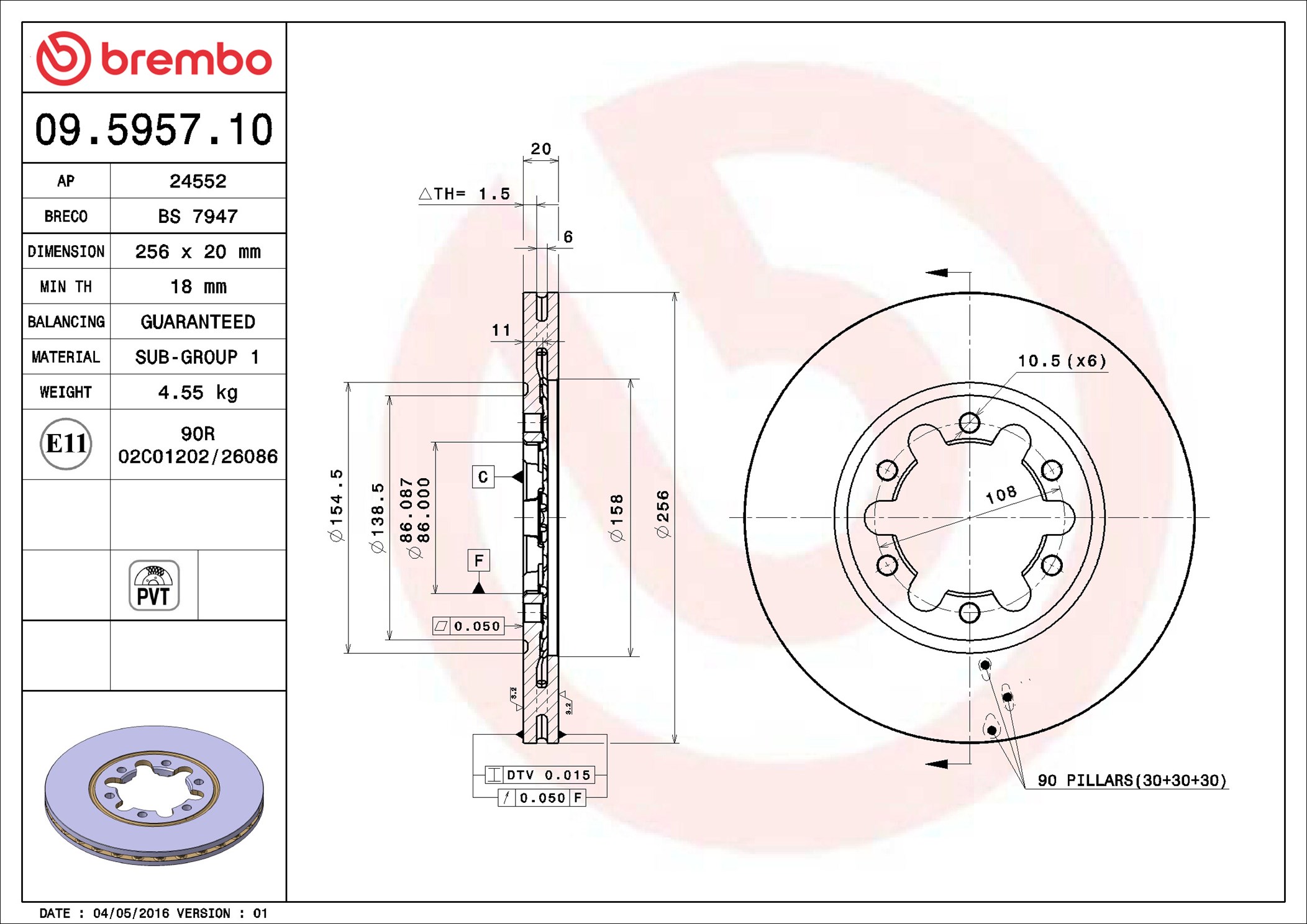Brembo 09.5957.10