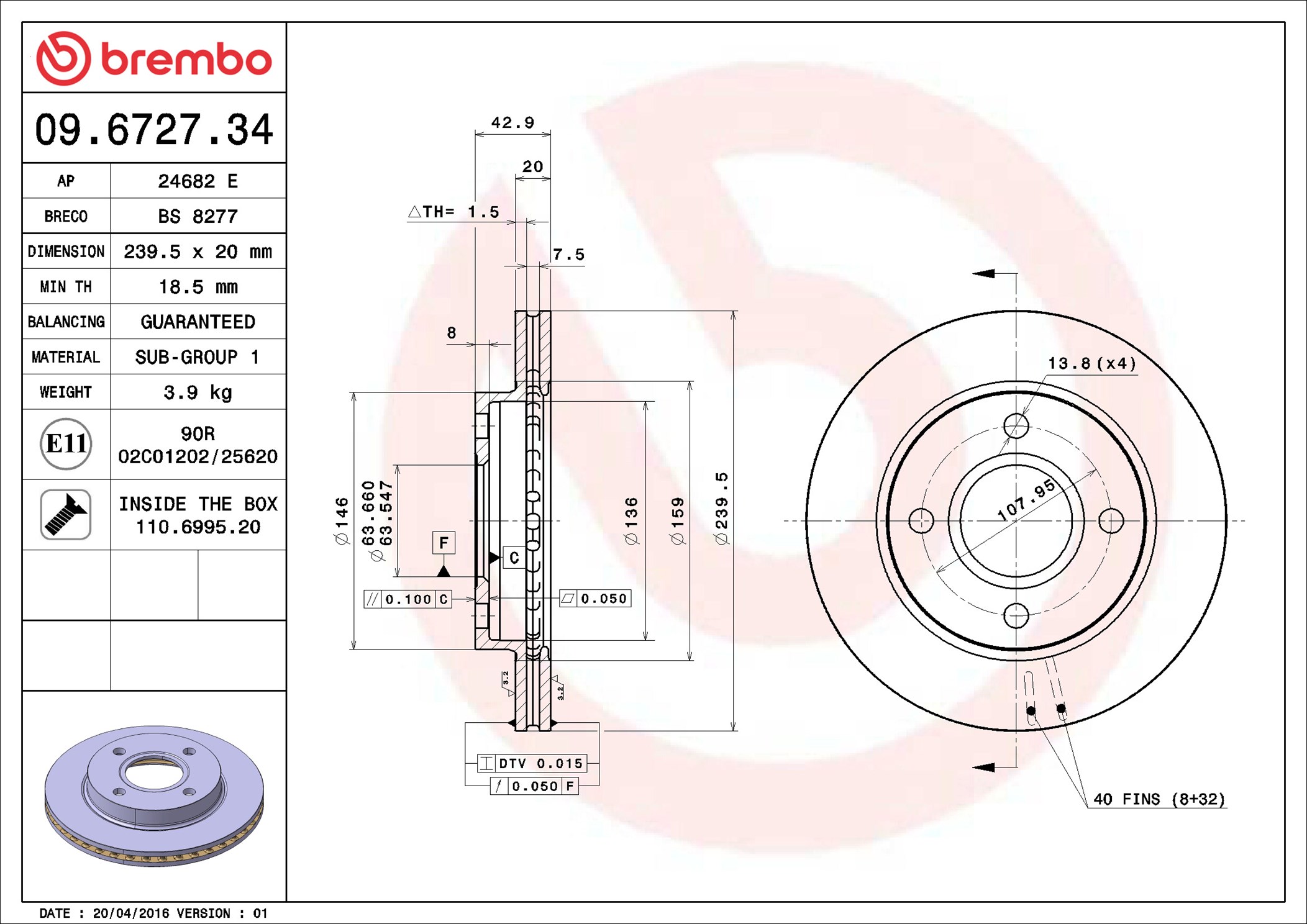 Brembo 09.6727.34