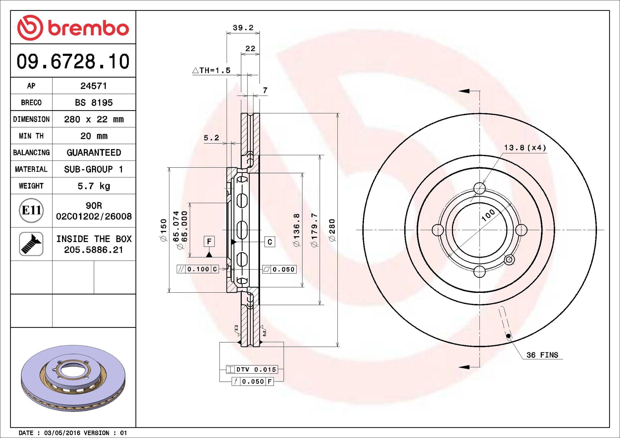 Brembo 09.6728.10