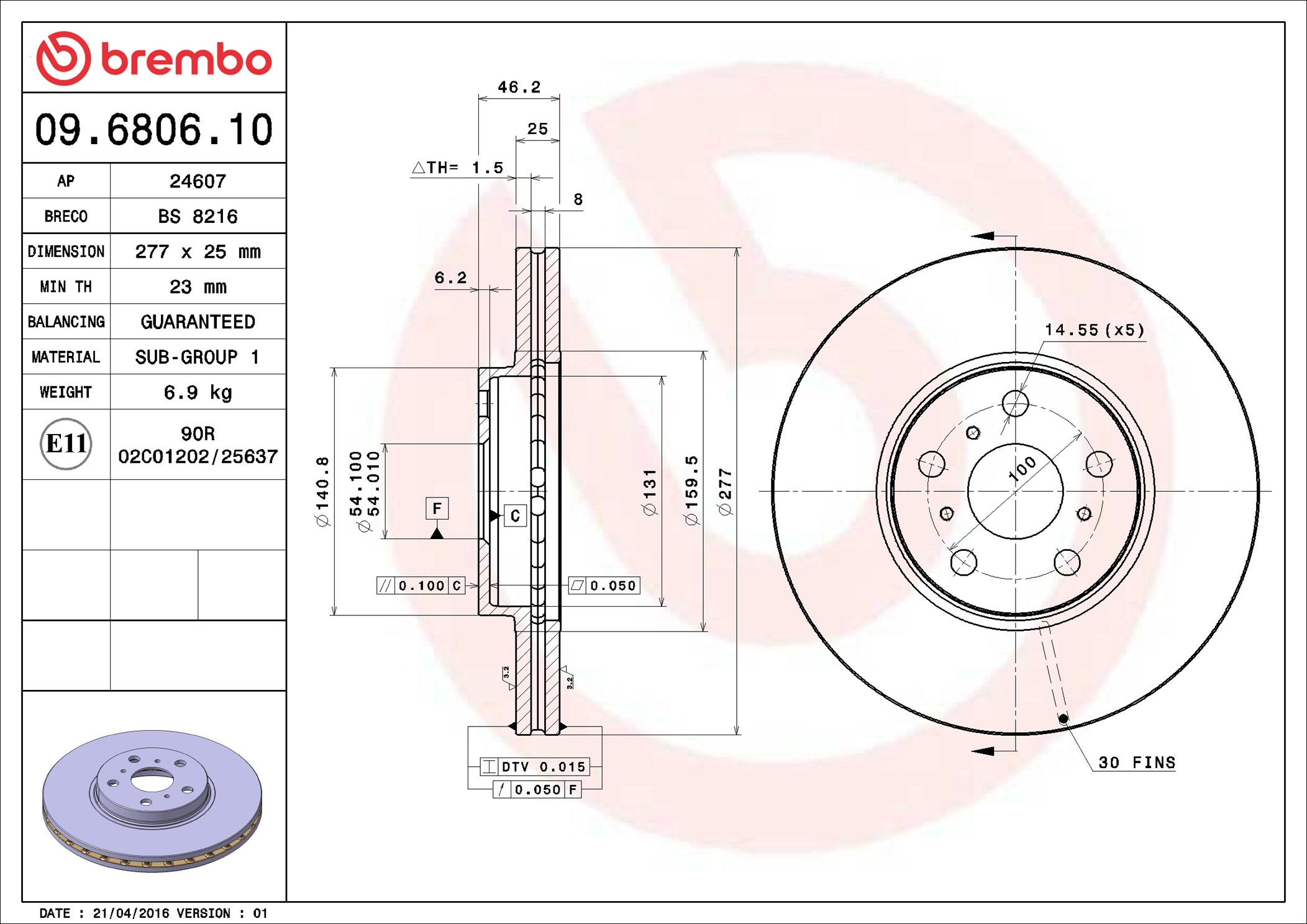 Brembo 09.6806.10