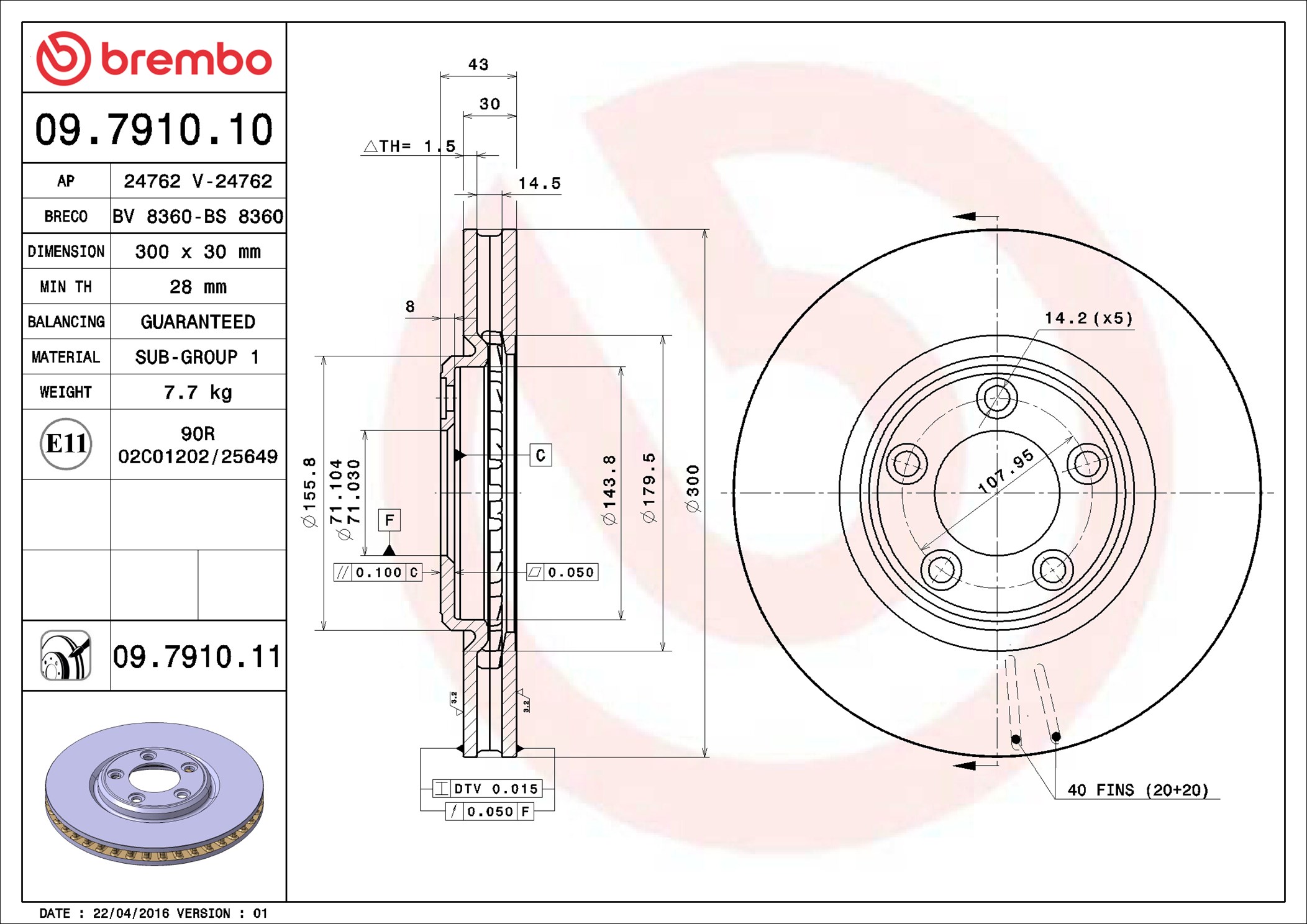 Brembo 09.7910.11