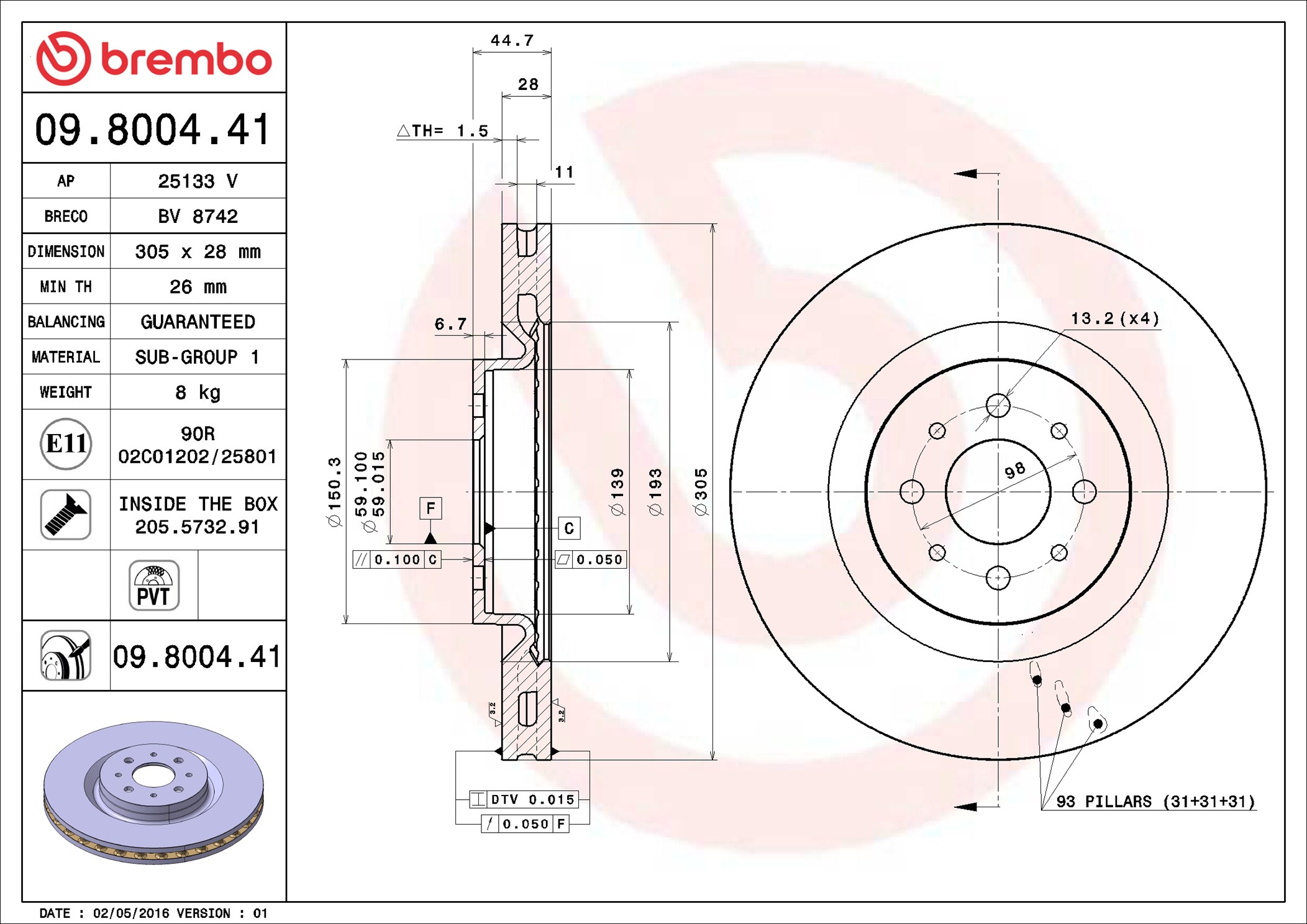 Brembo 09.8004.41