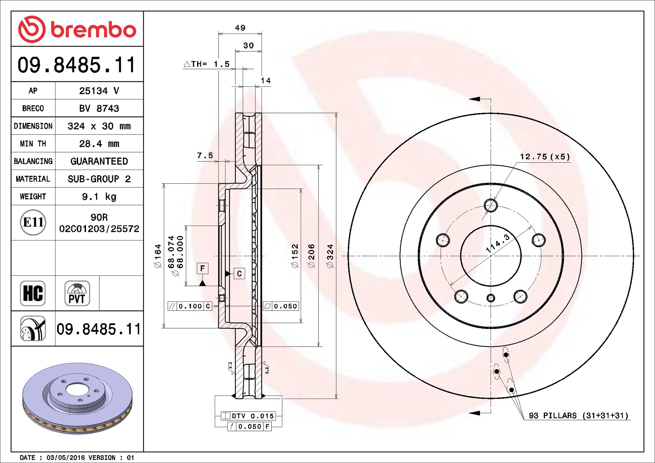 Brembo 09.8485.11