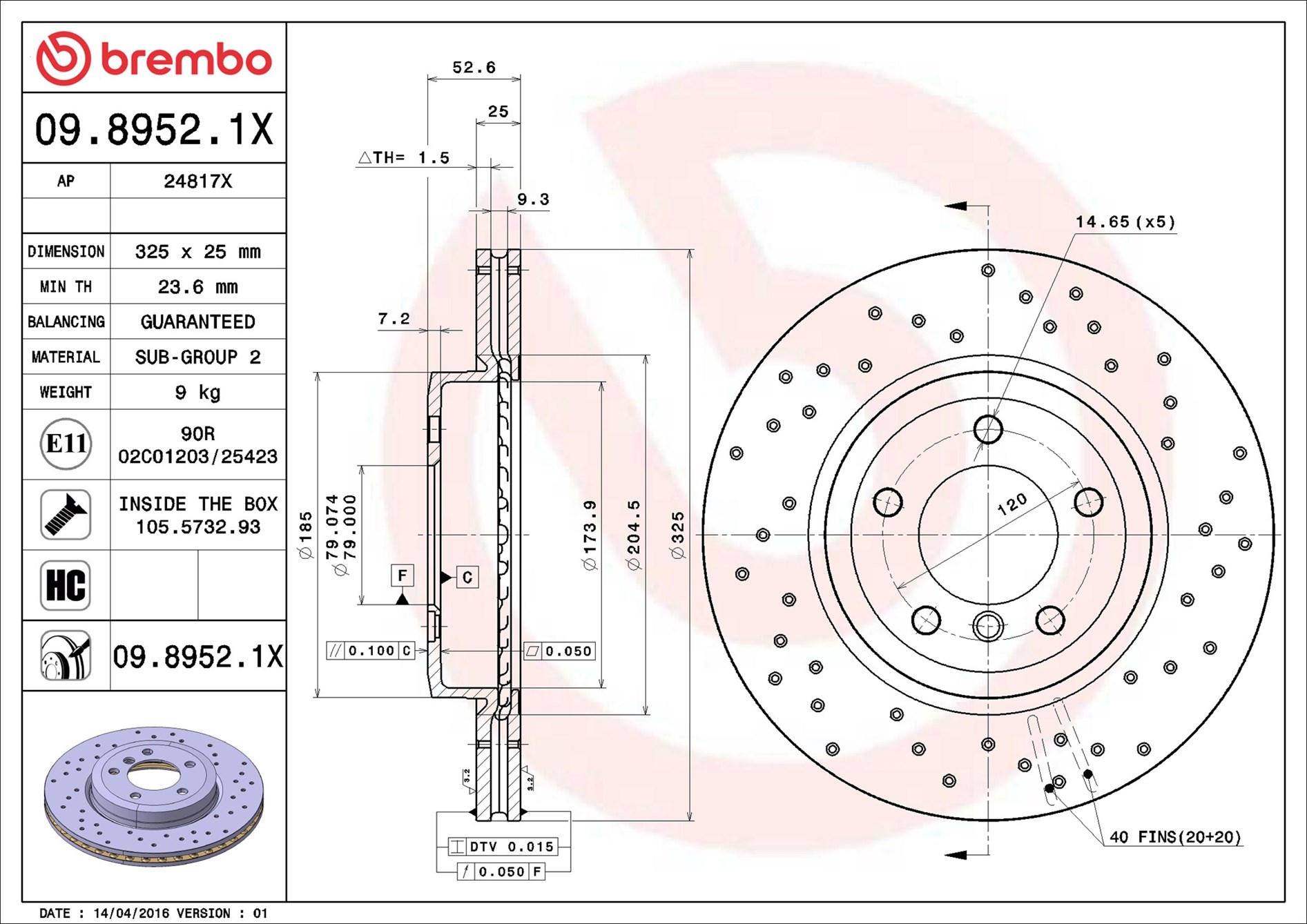 Brembo 09.8952.1X