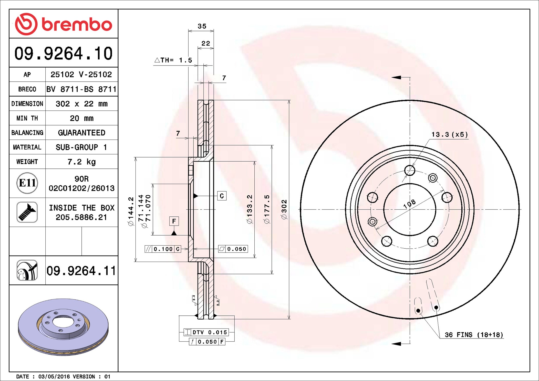 Brembo 09.9264.11