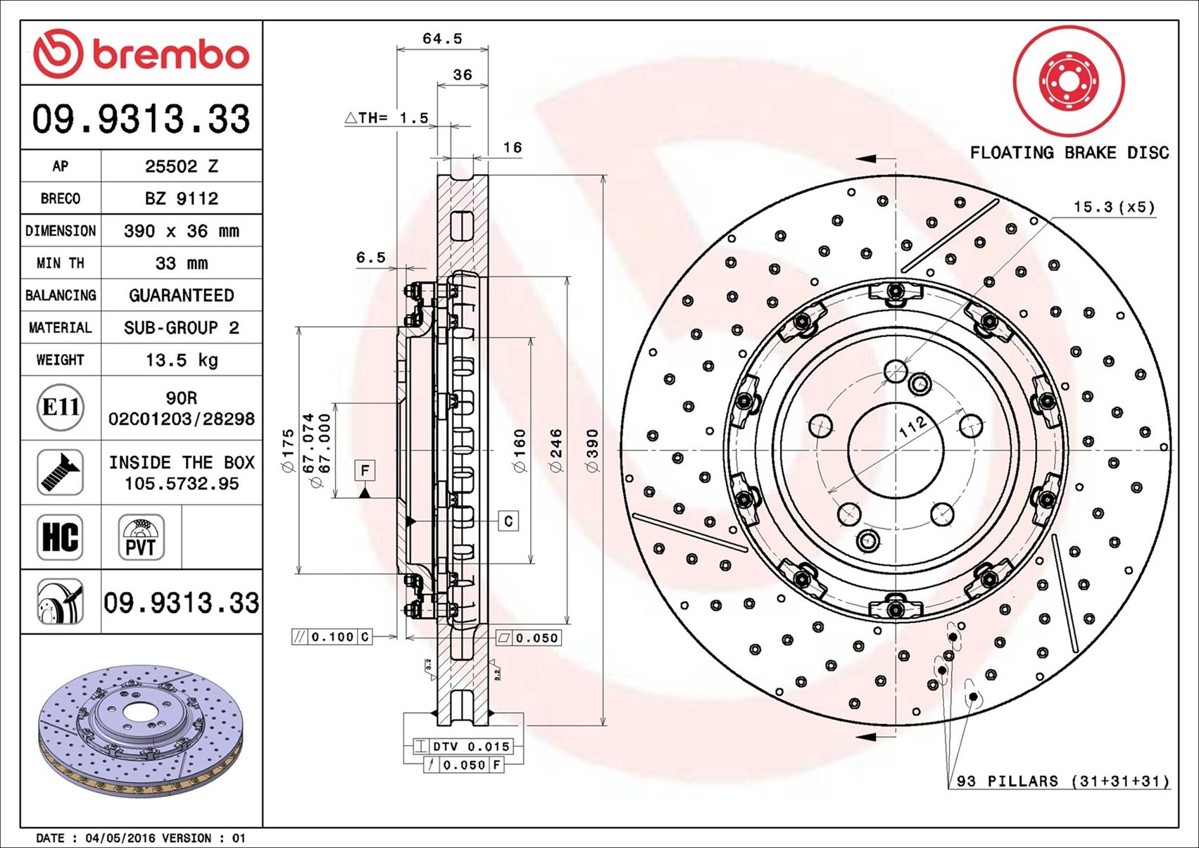 Brembo 09.9313.33