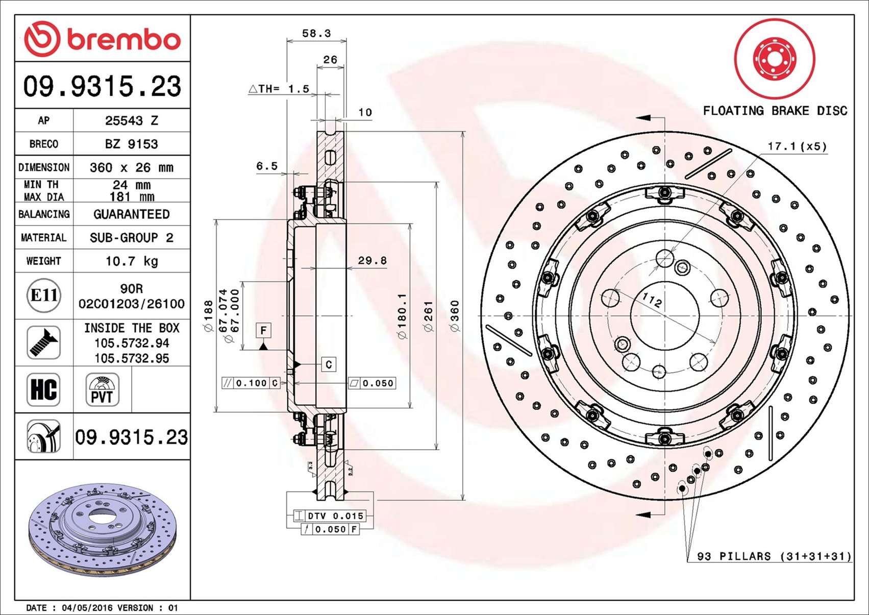 Brembo 09.9315.23