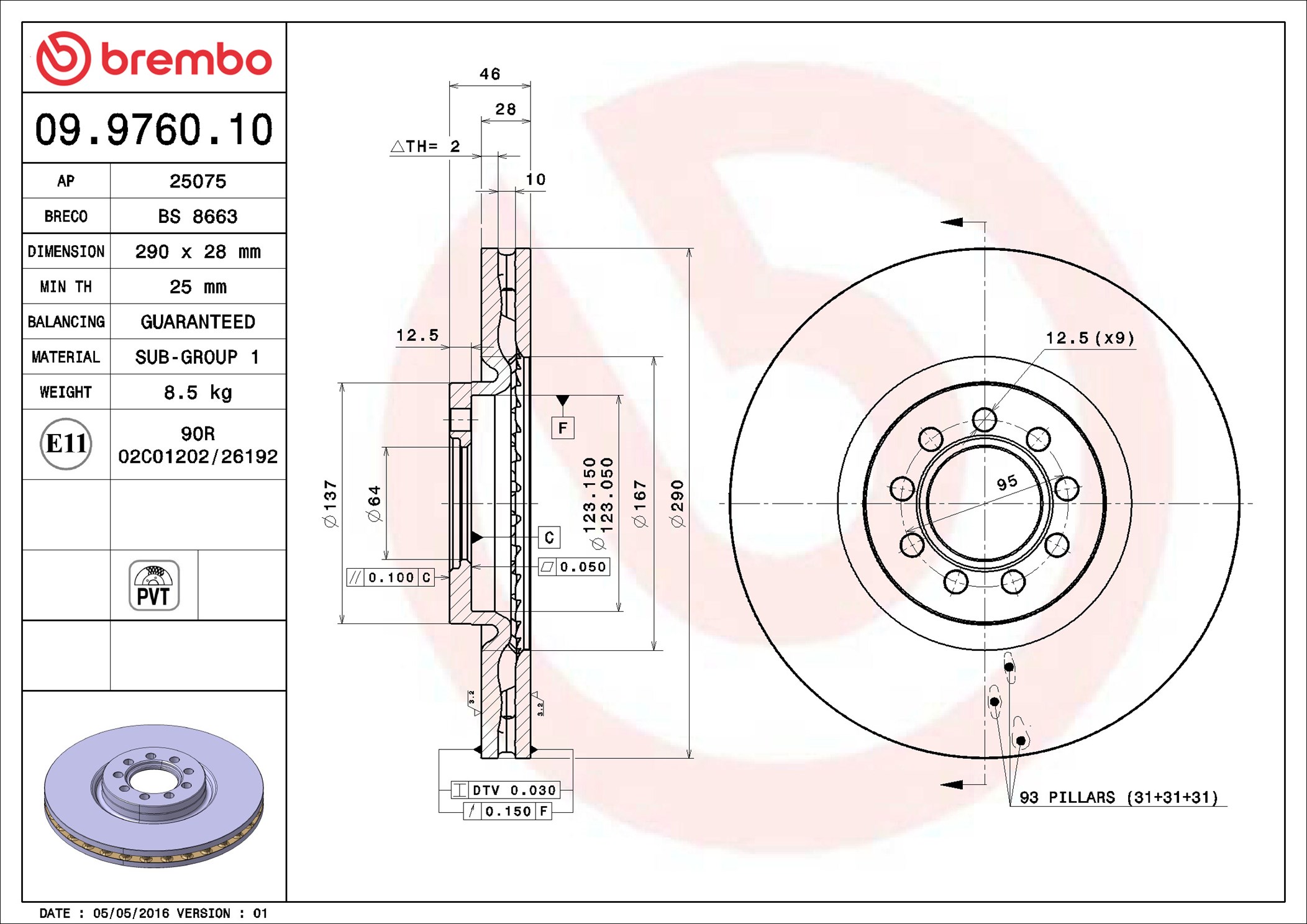 Brembo 09.9760.10