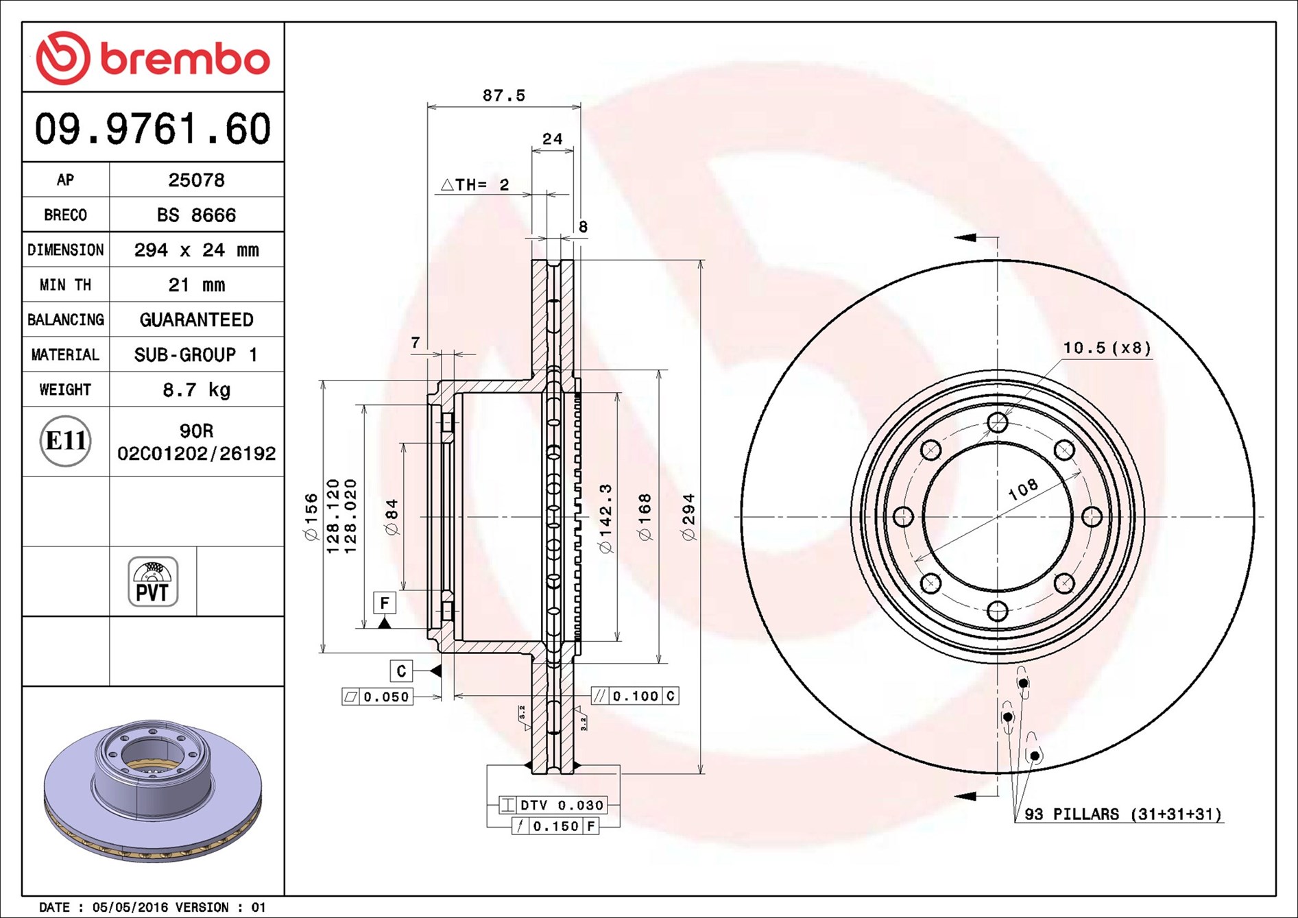 Brembo 09.9761.60