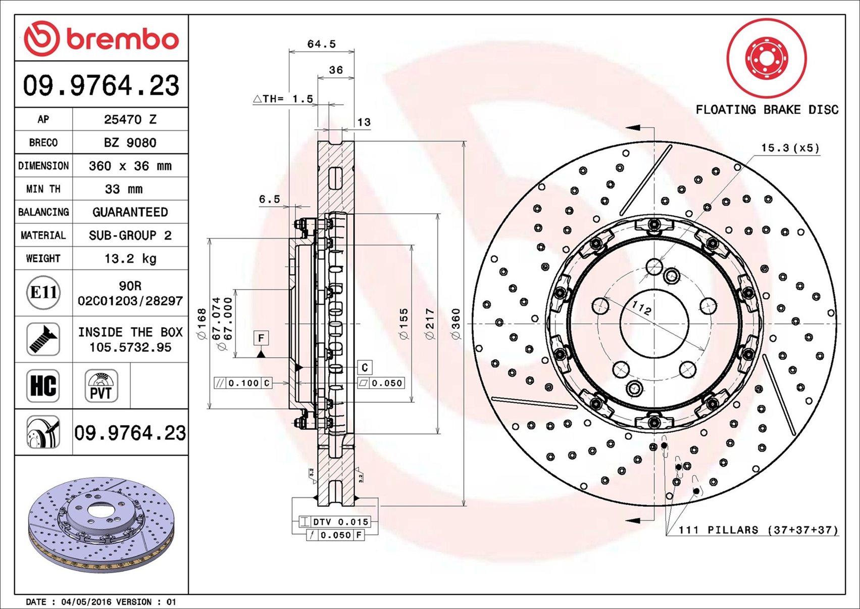 Brembo 09.9764.23