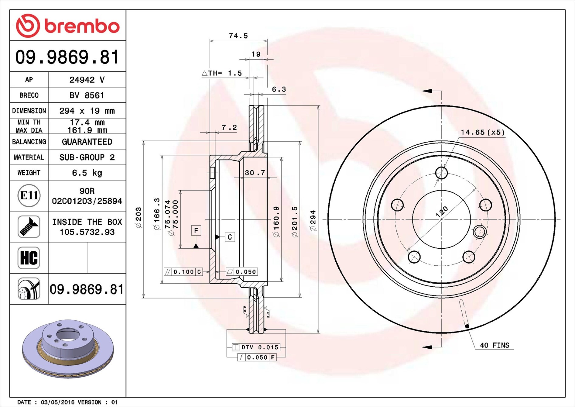 Brembo 09.9869.81