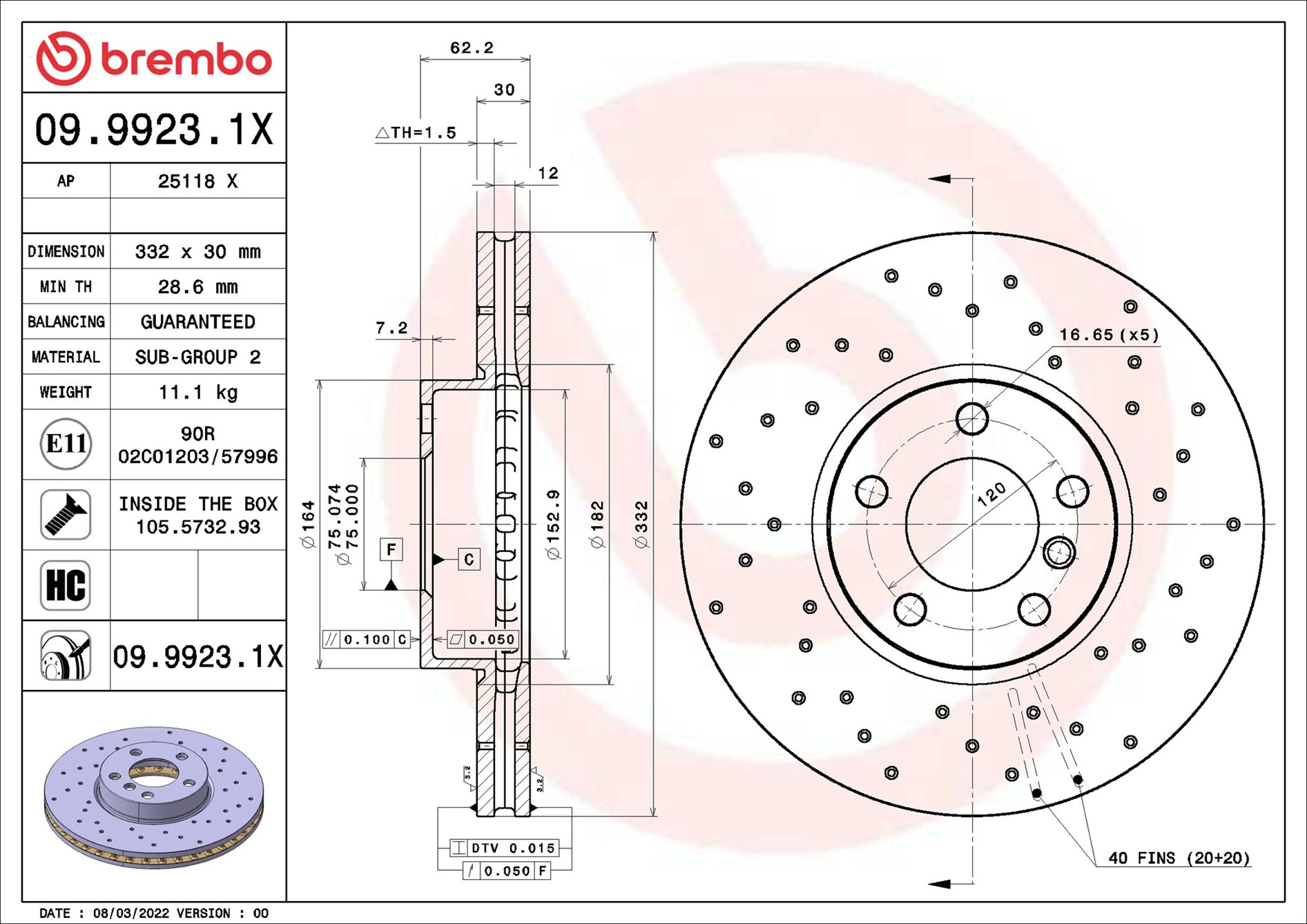 Brembo 09.9923.1X