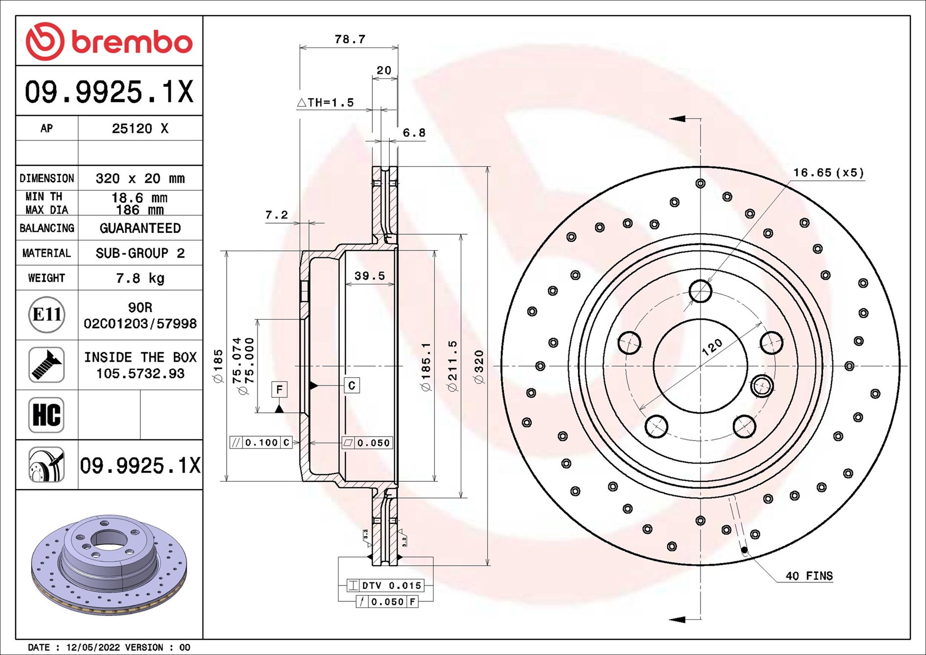 Brembo 09.9925.1X