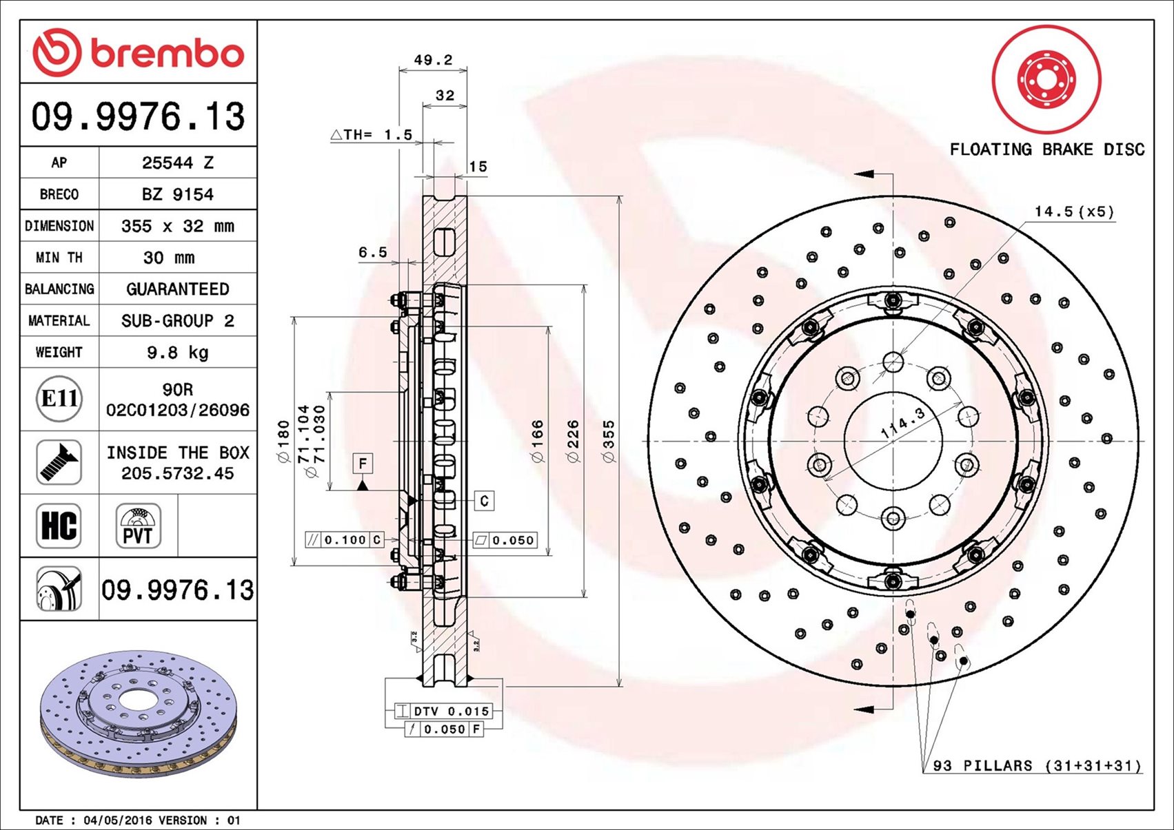 Brembo 09.9976.13