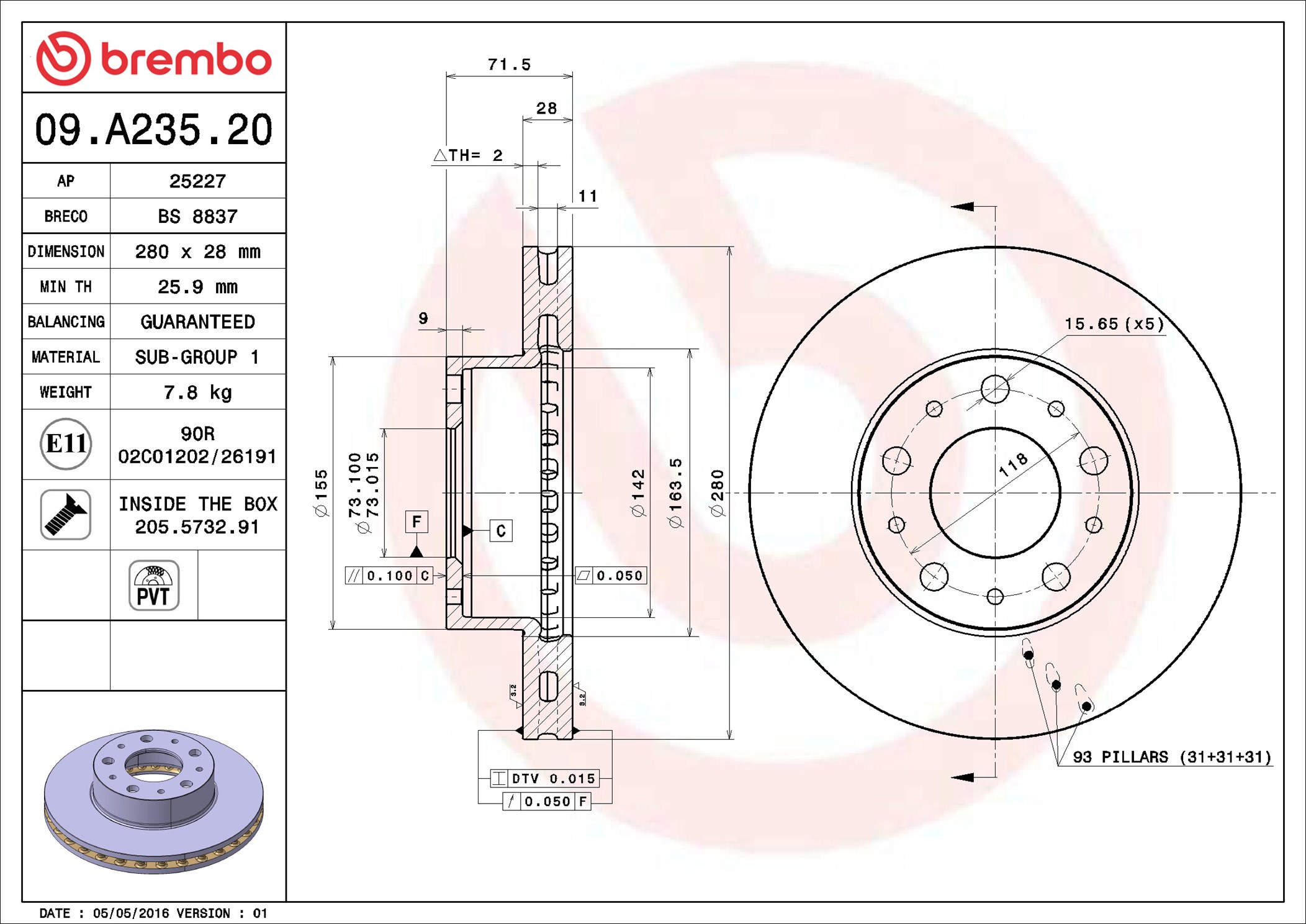 Brembo 09.A235.20