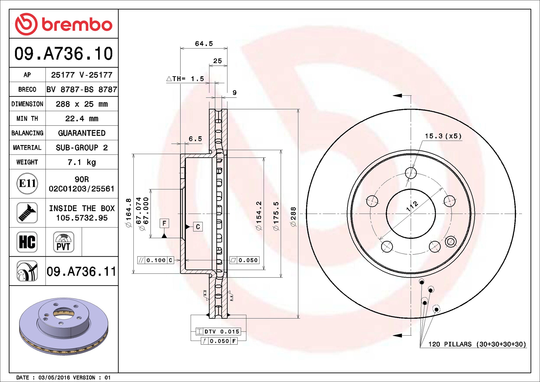 Brembo 09.A736.11