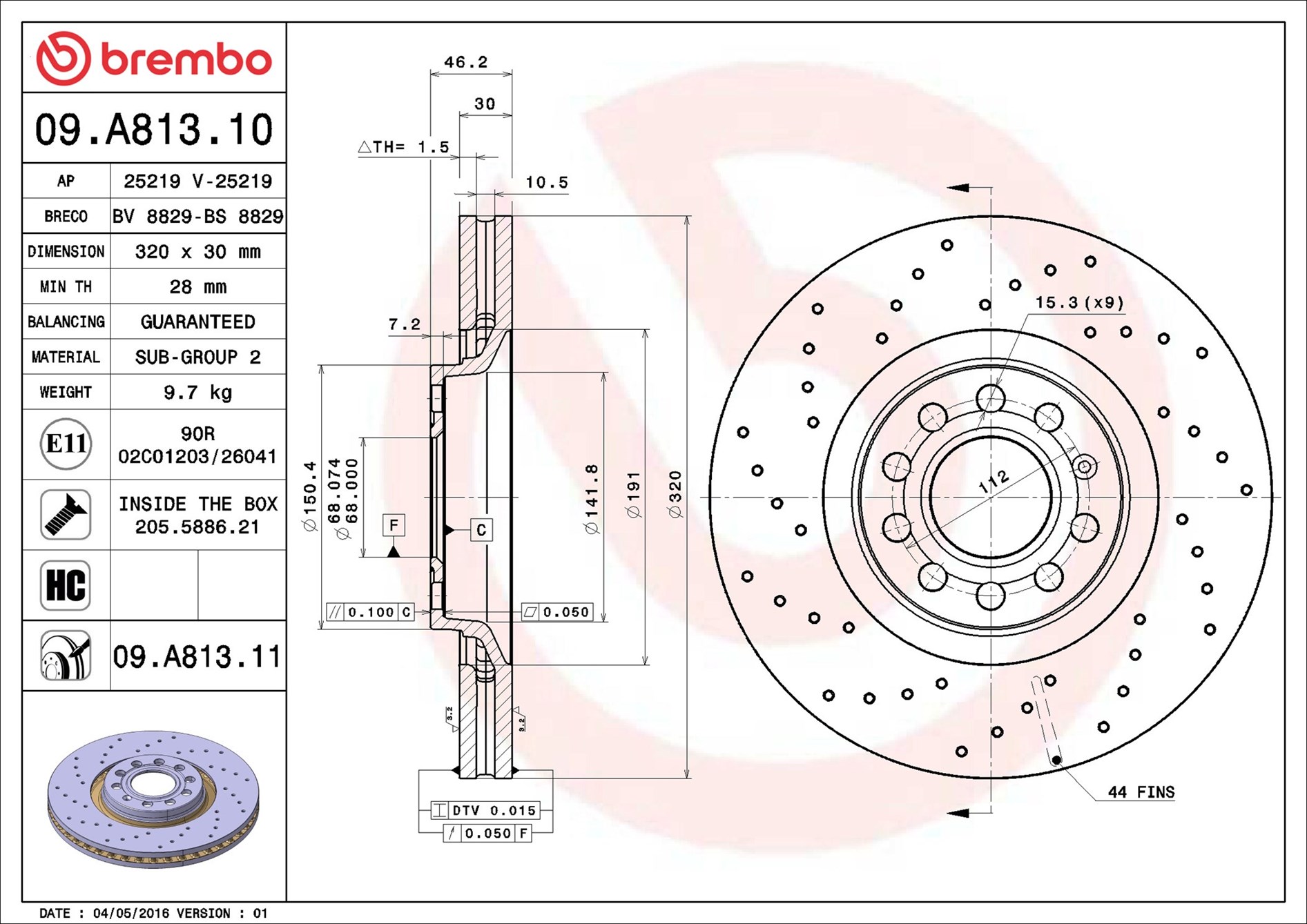 Brembo 09.A813.11