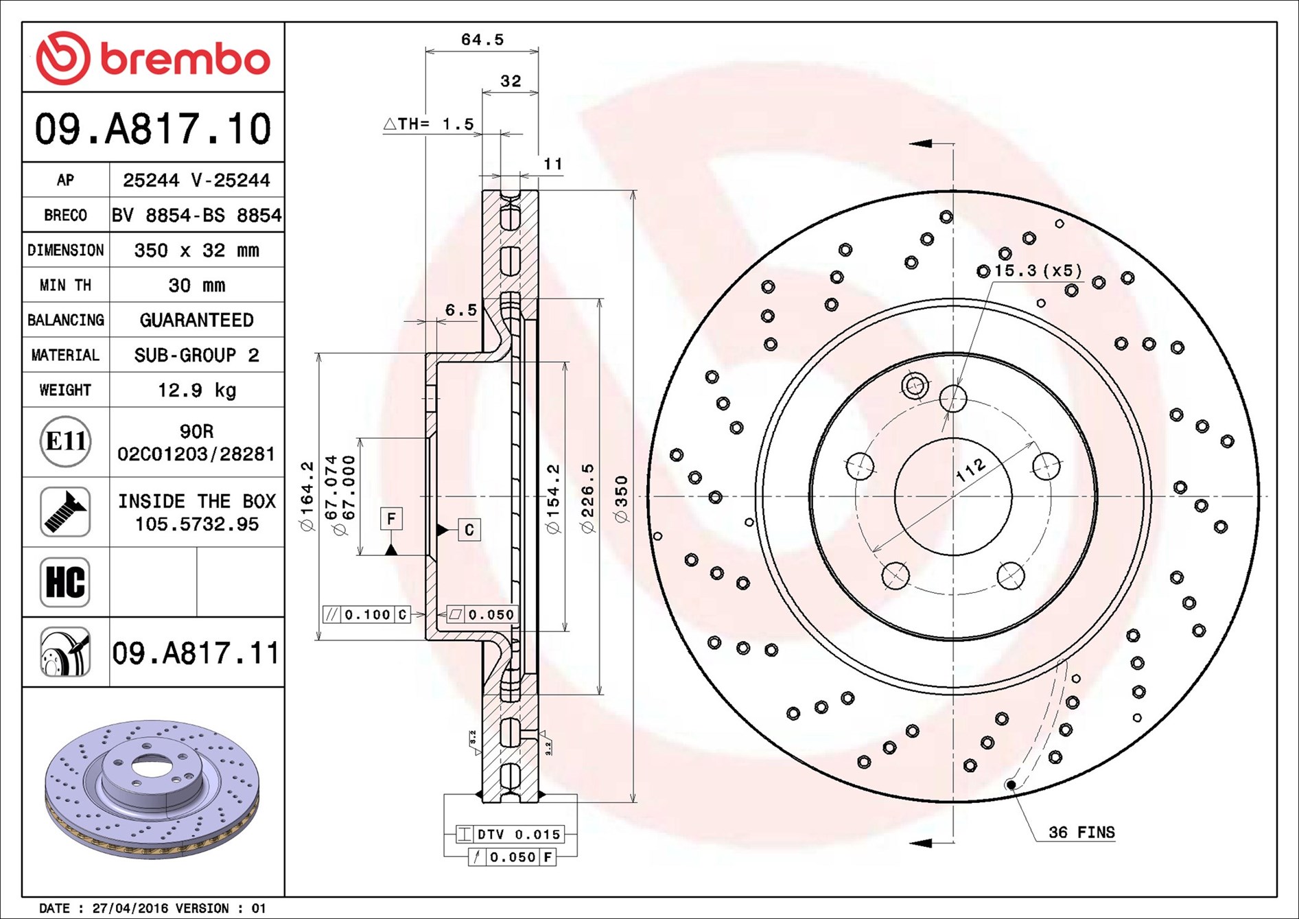 Brembo 09.A817.11