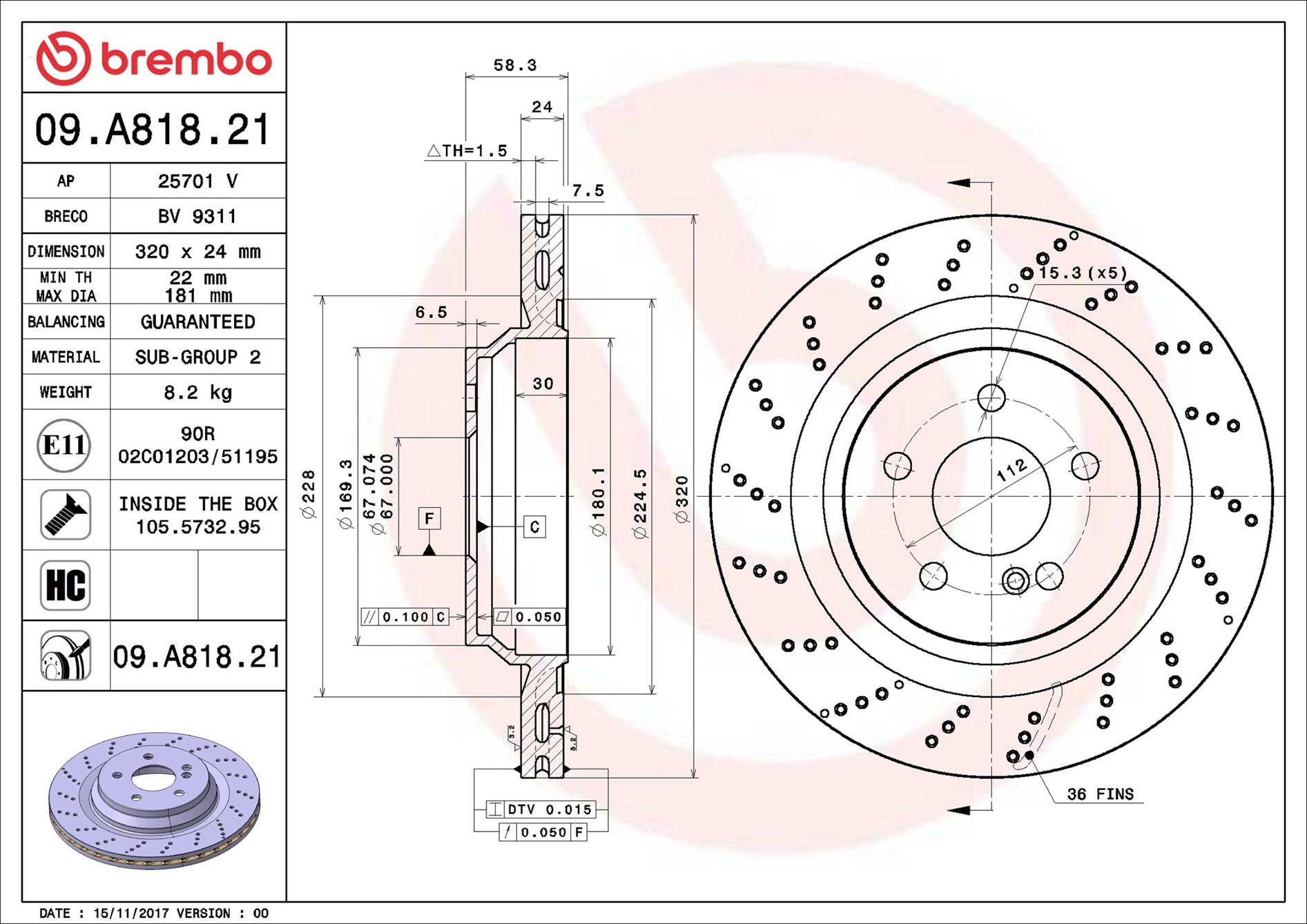 Brembo 09.A818.21
