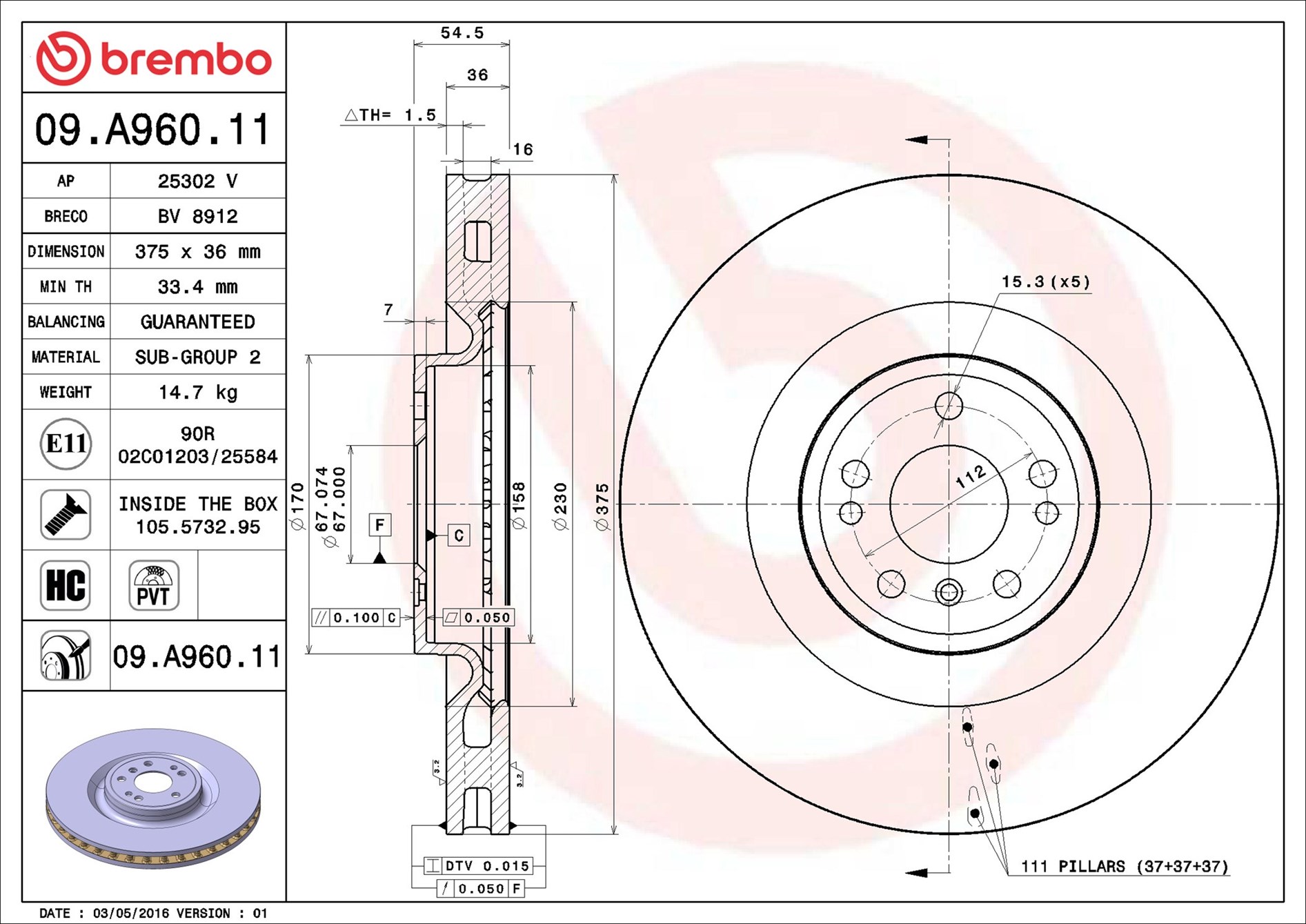 Brembo 09.A960.11