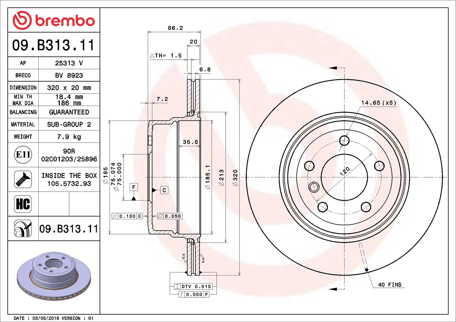Brembo 09.B313.11