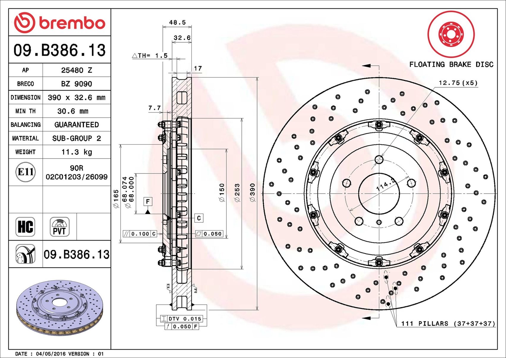 Brembo 09.B386.13