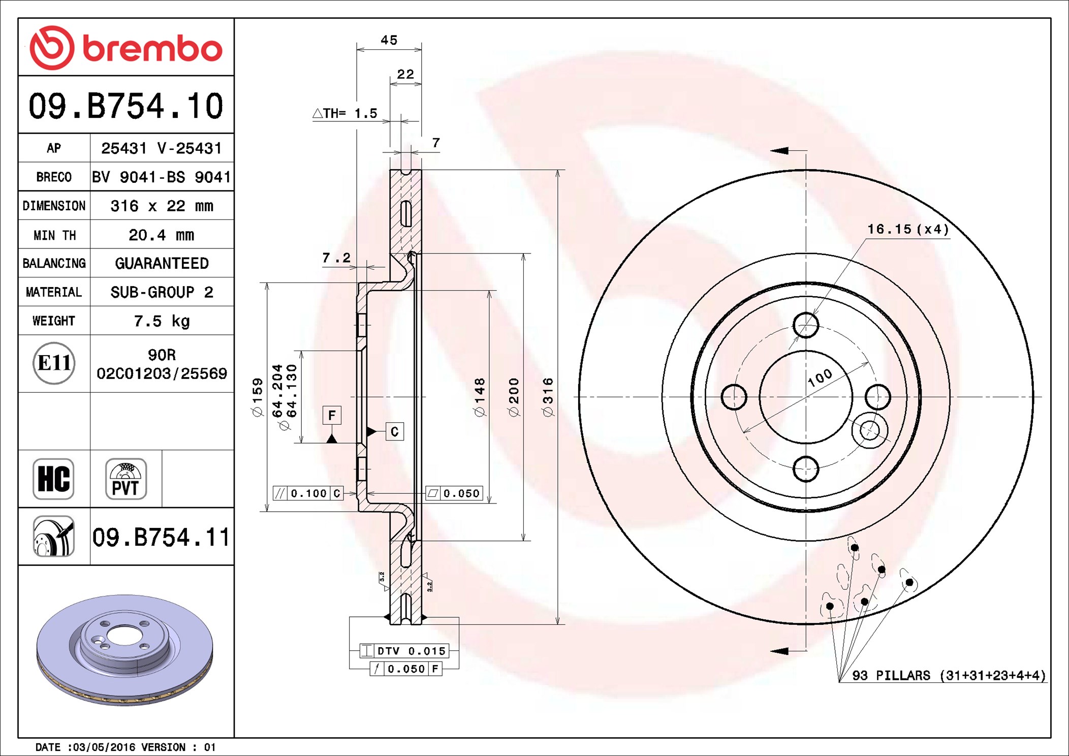 Brembo 09.B754.11