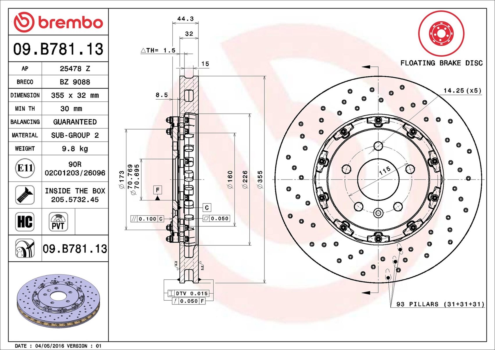 Brembo 09.B781.13