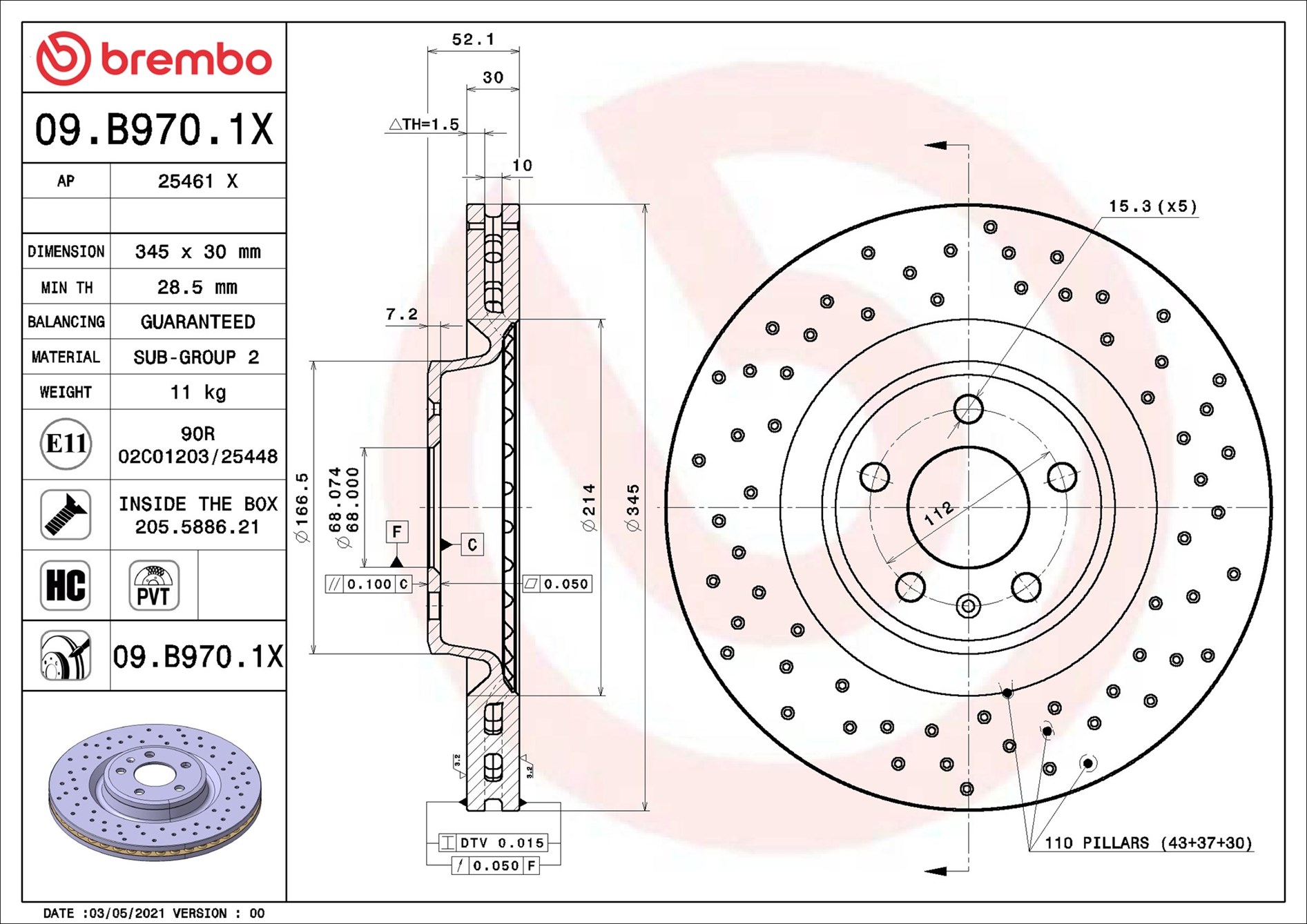 Brembo 09.B970.1X