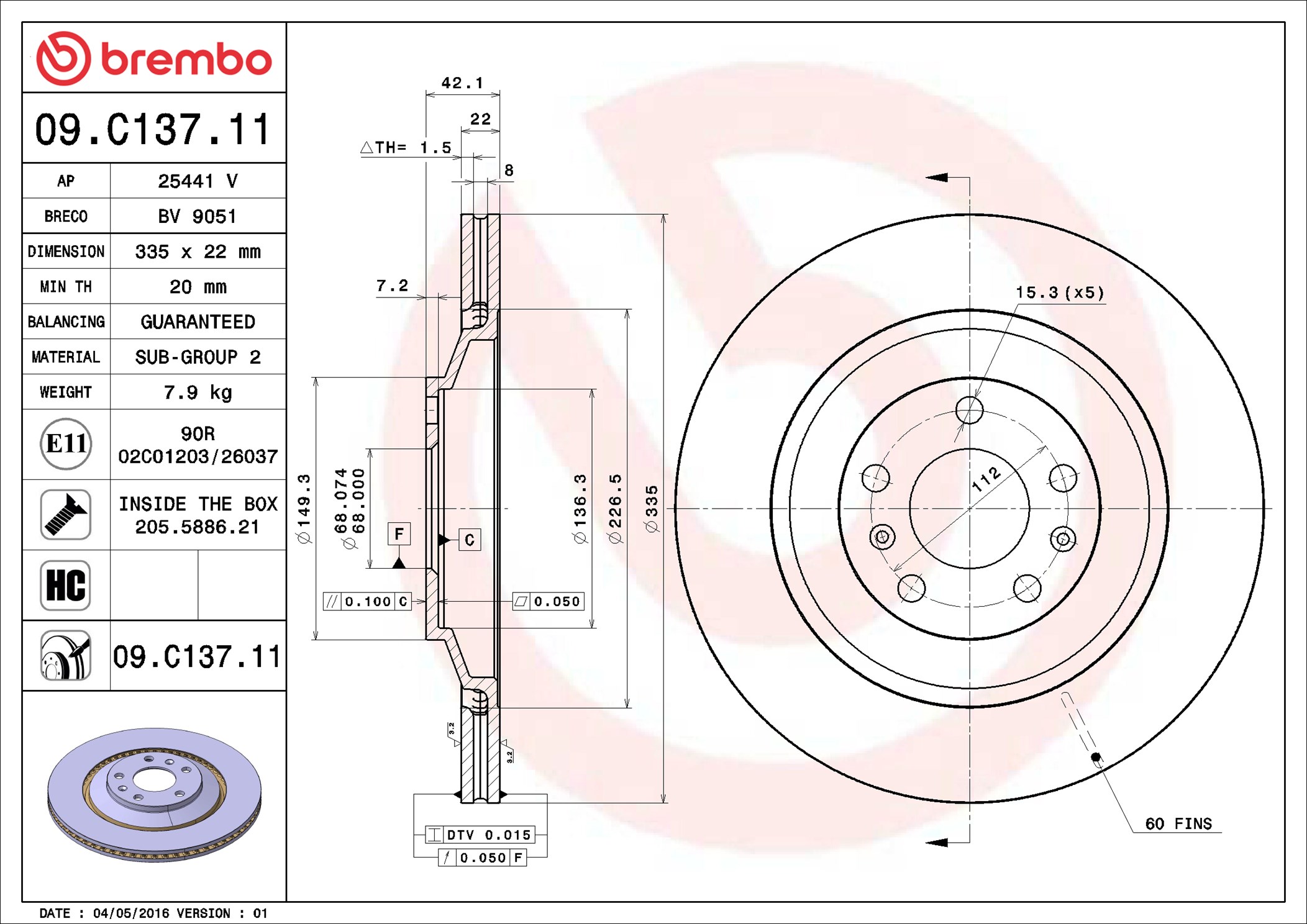 Brembo 09.C137.11