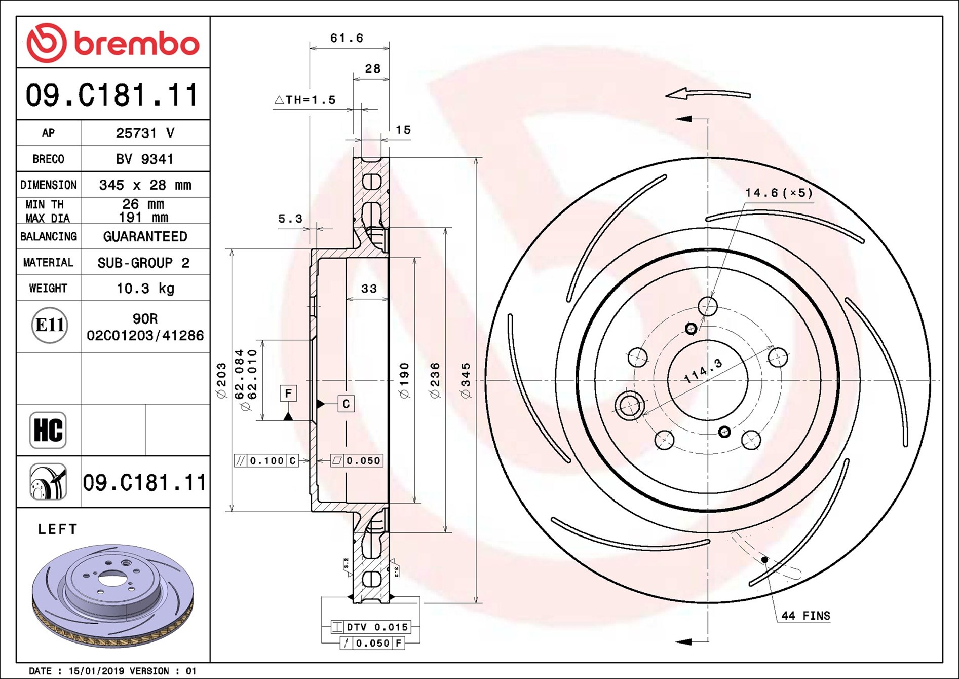Brembo 09.C181.11