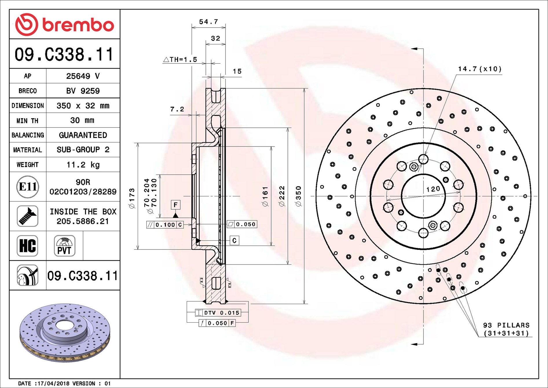 Brembo 09.C338.11