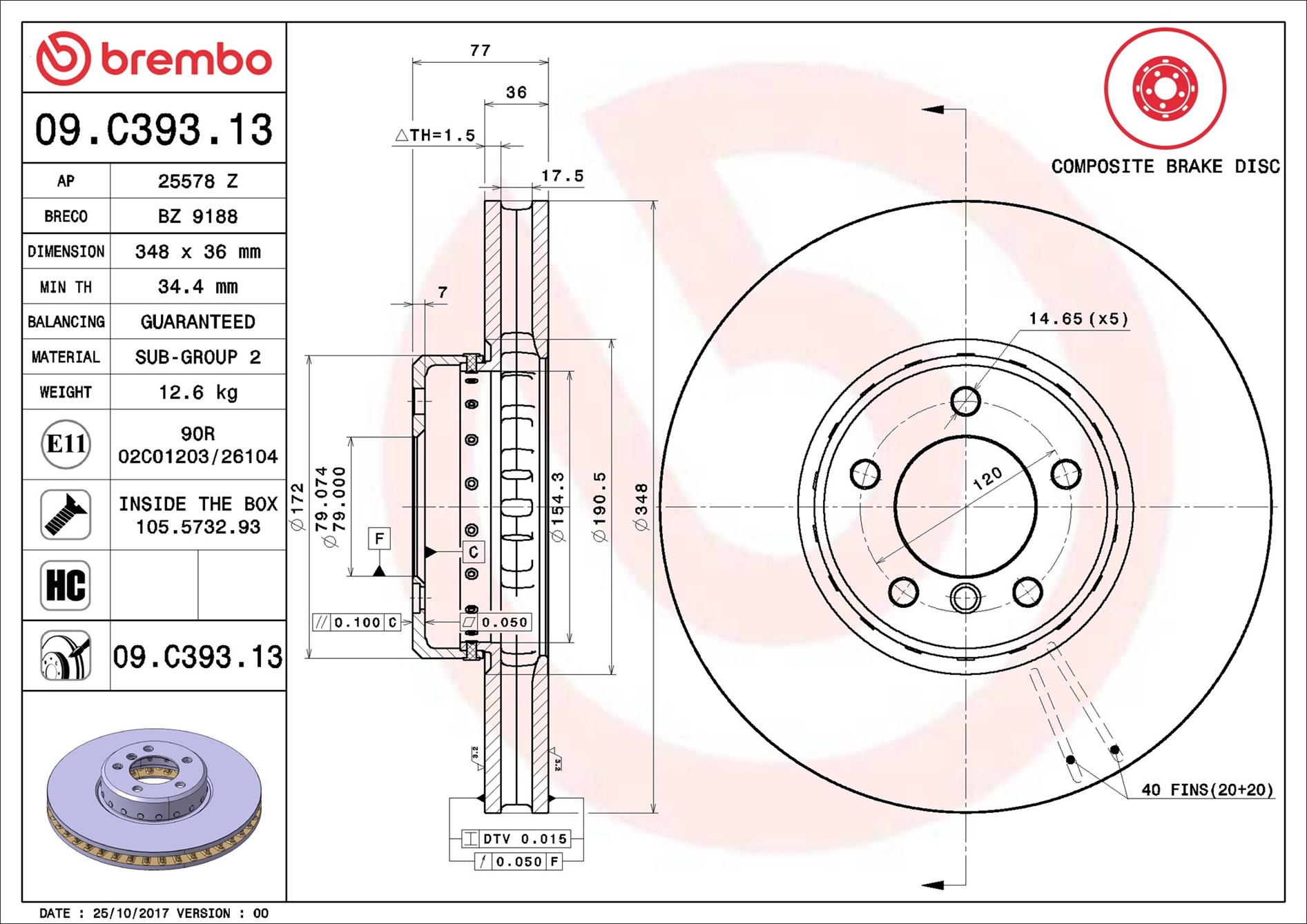 Brembo 09.C393.13