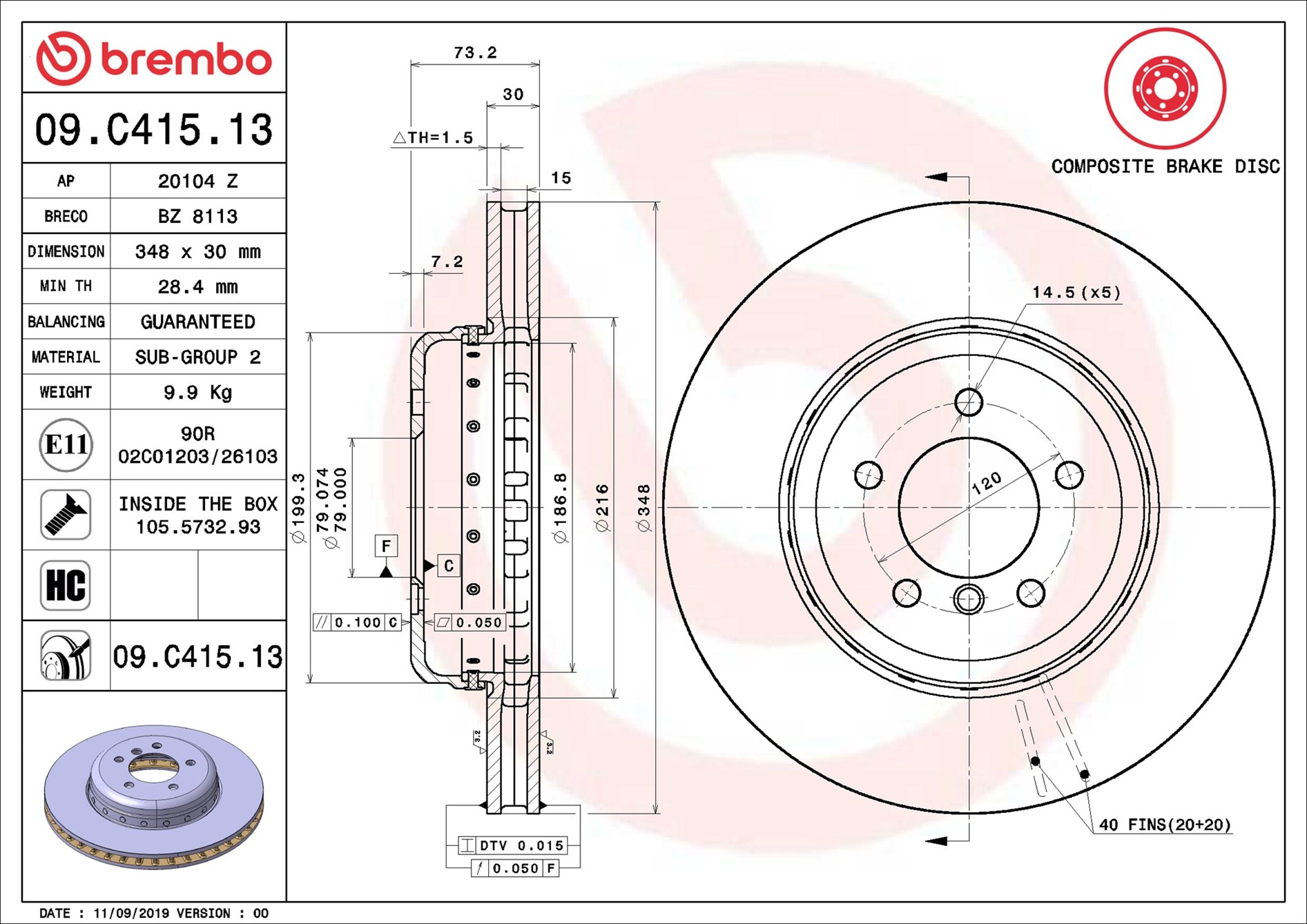 Brembo 09.C415.13