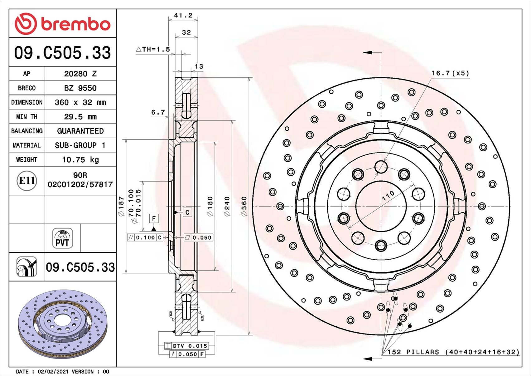 Brembo 09.C505.33