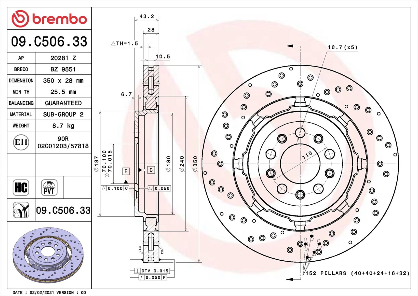Brembo 09.C506.33