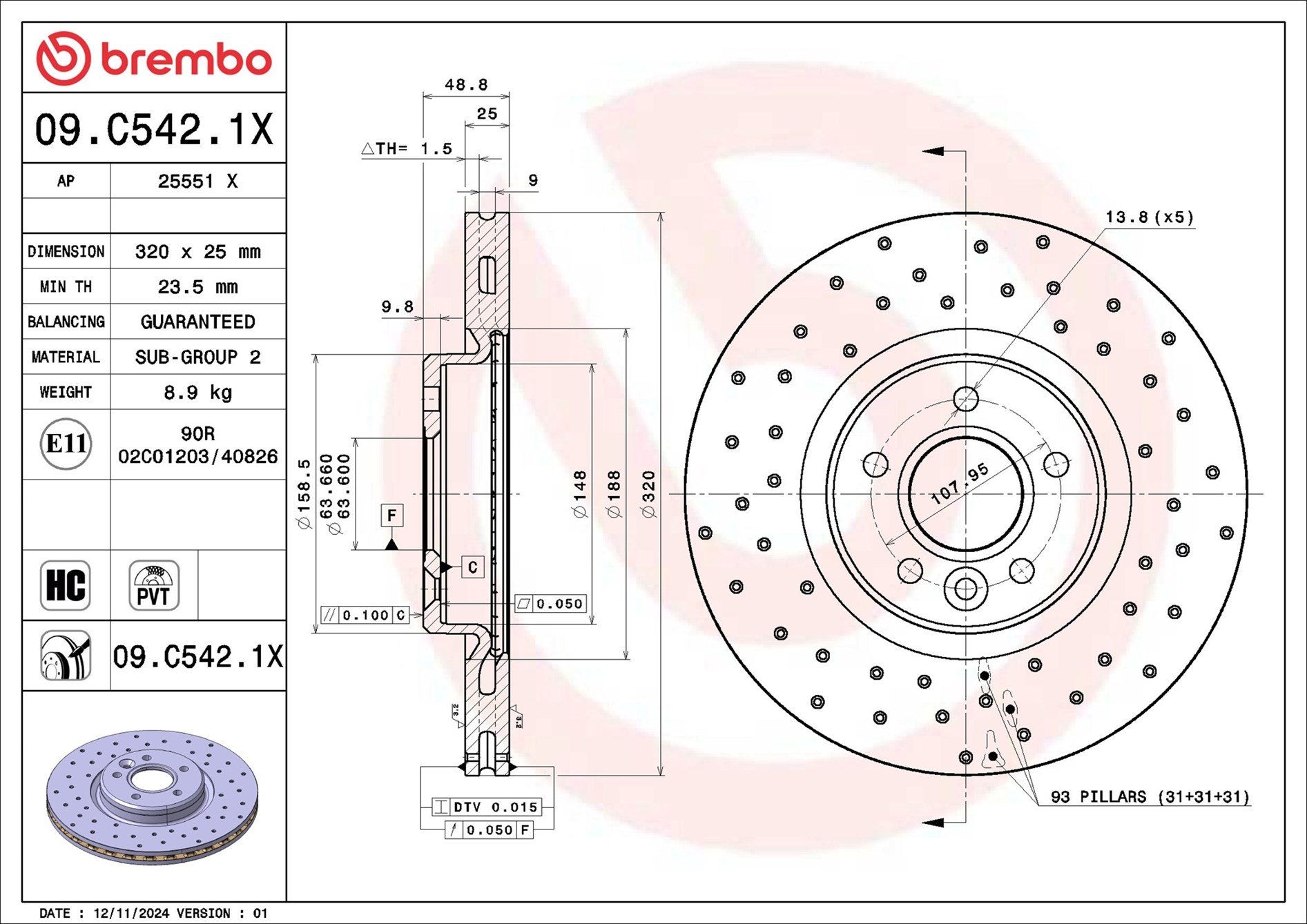 Brembo 09.C542.1X