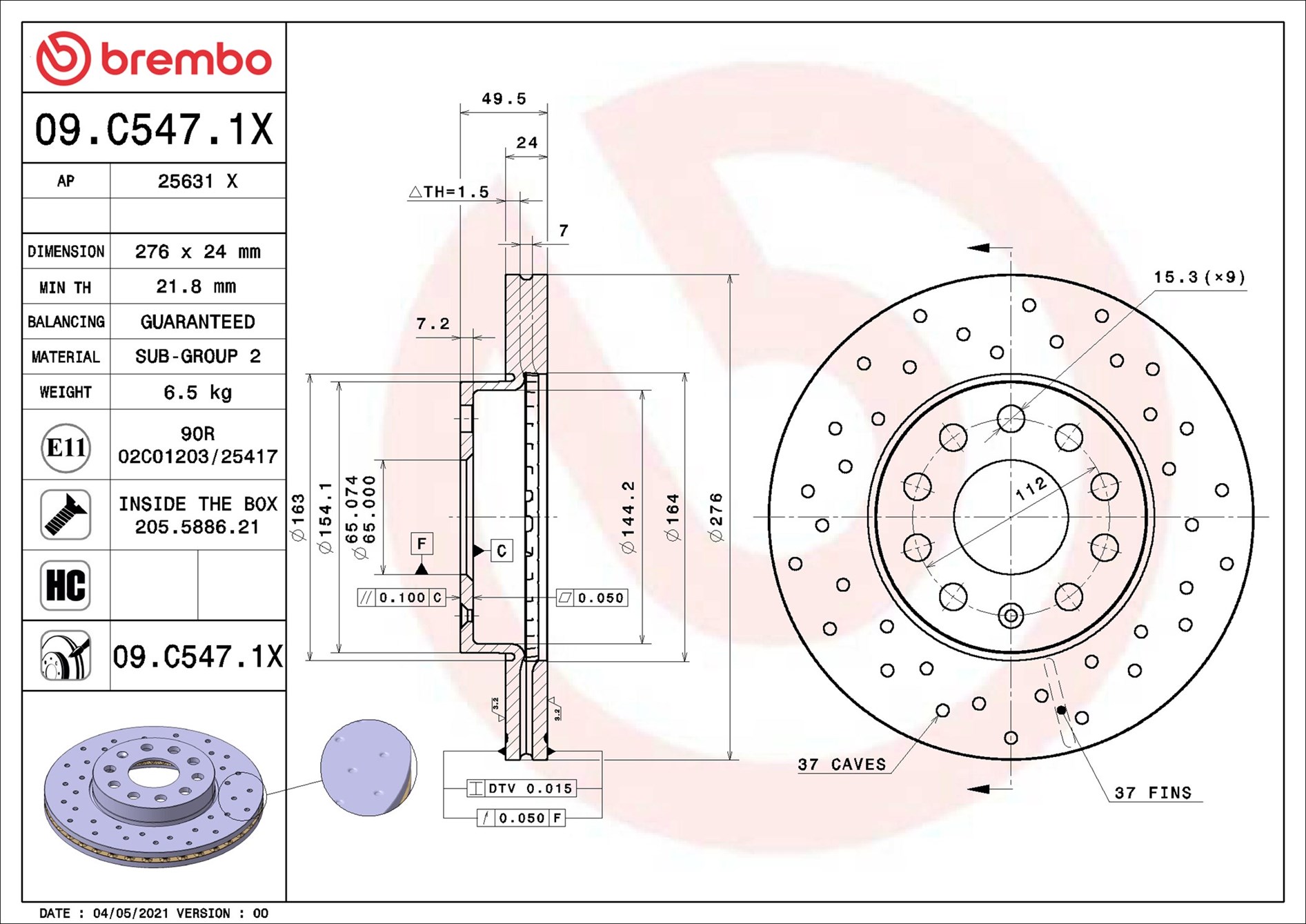 Brembo 09.C547.1X