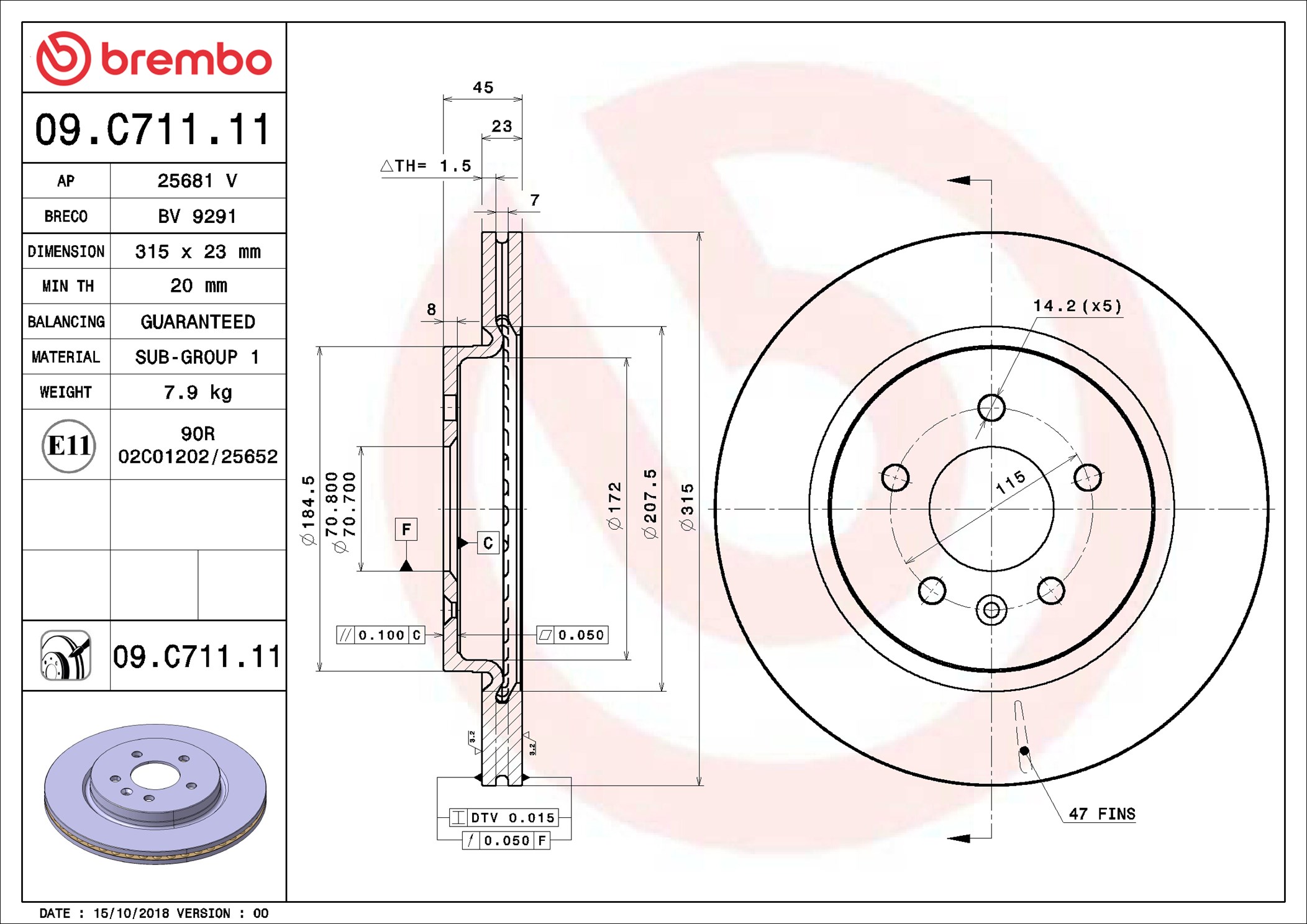 Brembo 09.C711.11