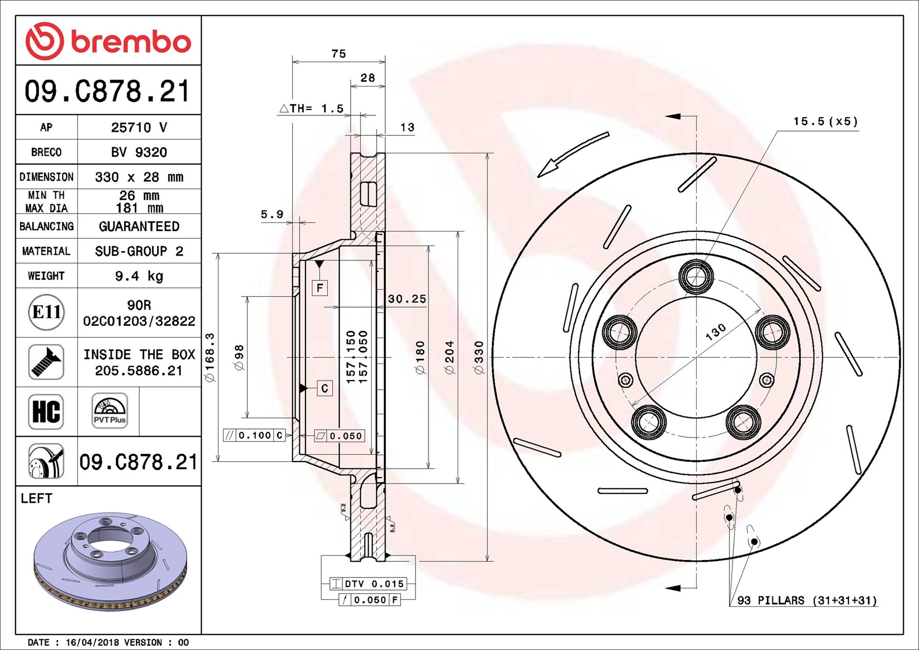 Brembo 09.C878.21