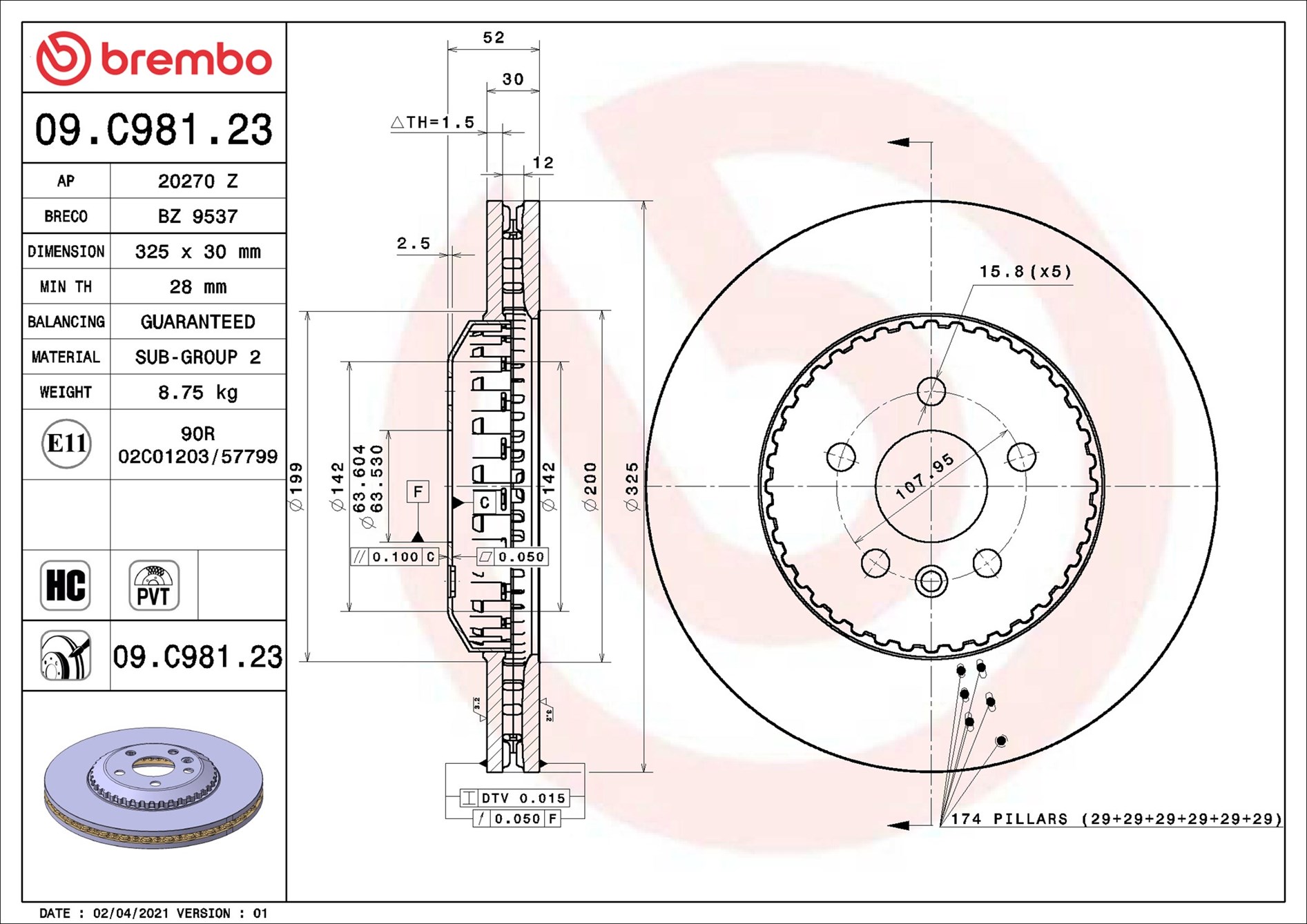 Brembo 09.C981.23