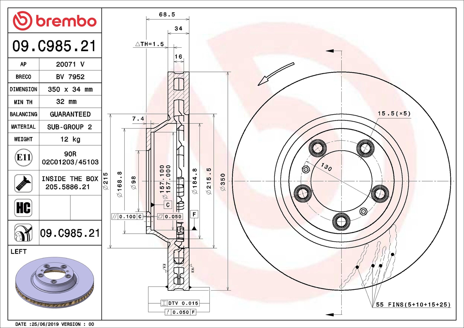 Brembo 09.C985.21