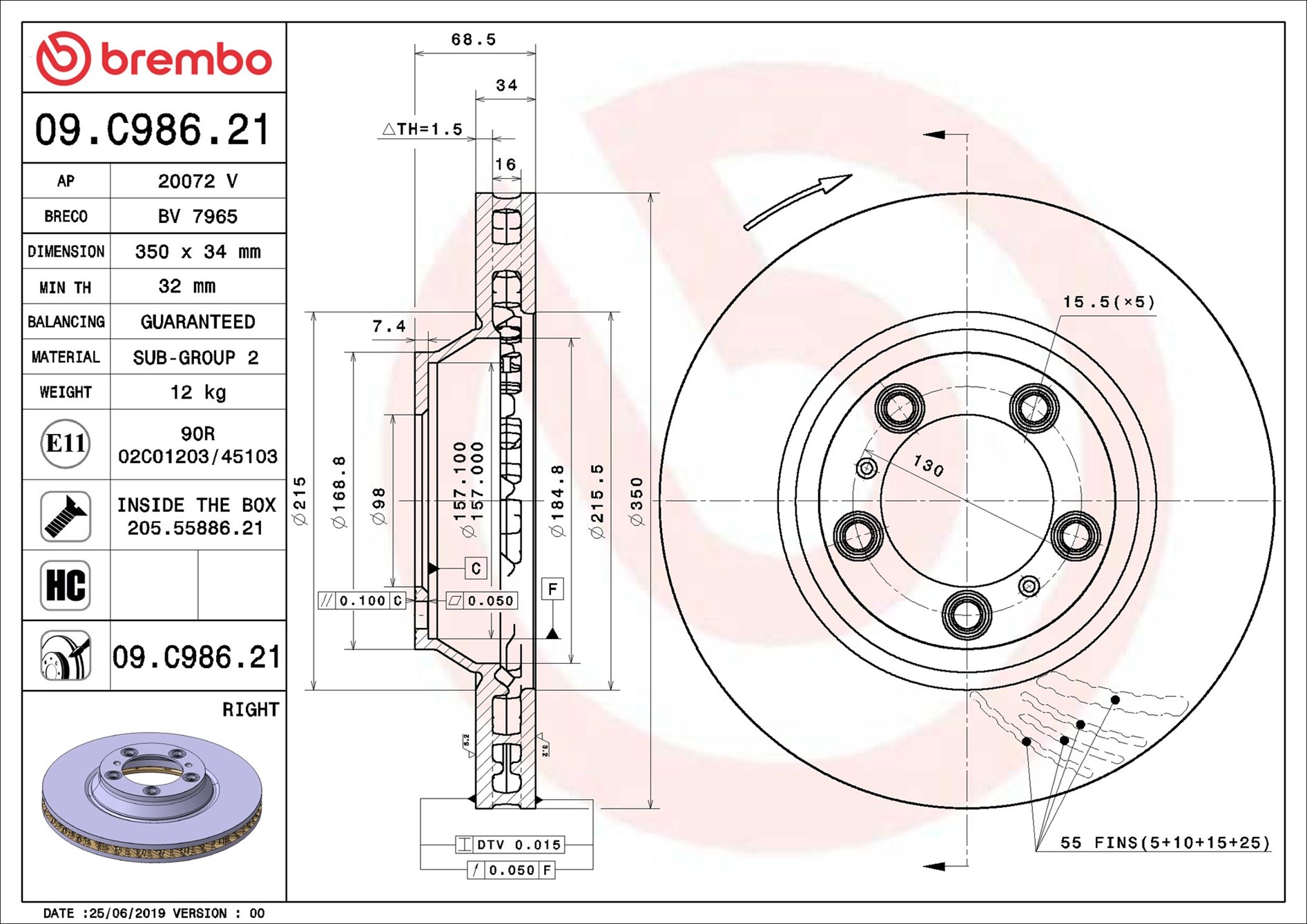 Brembo 09.C986.21