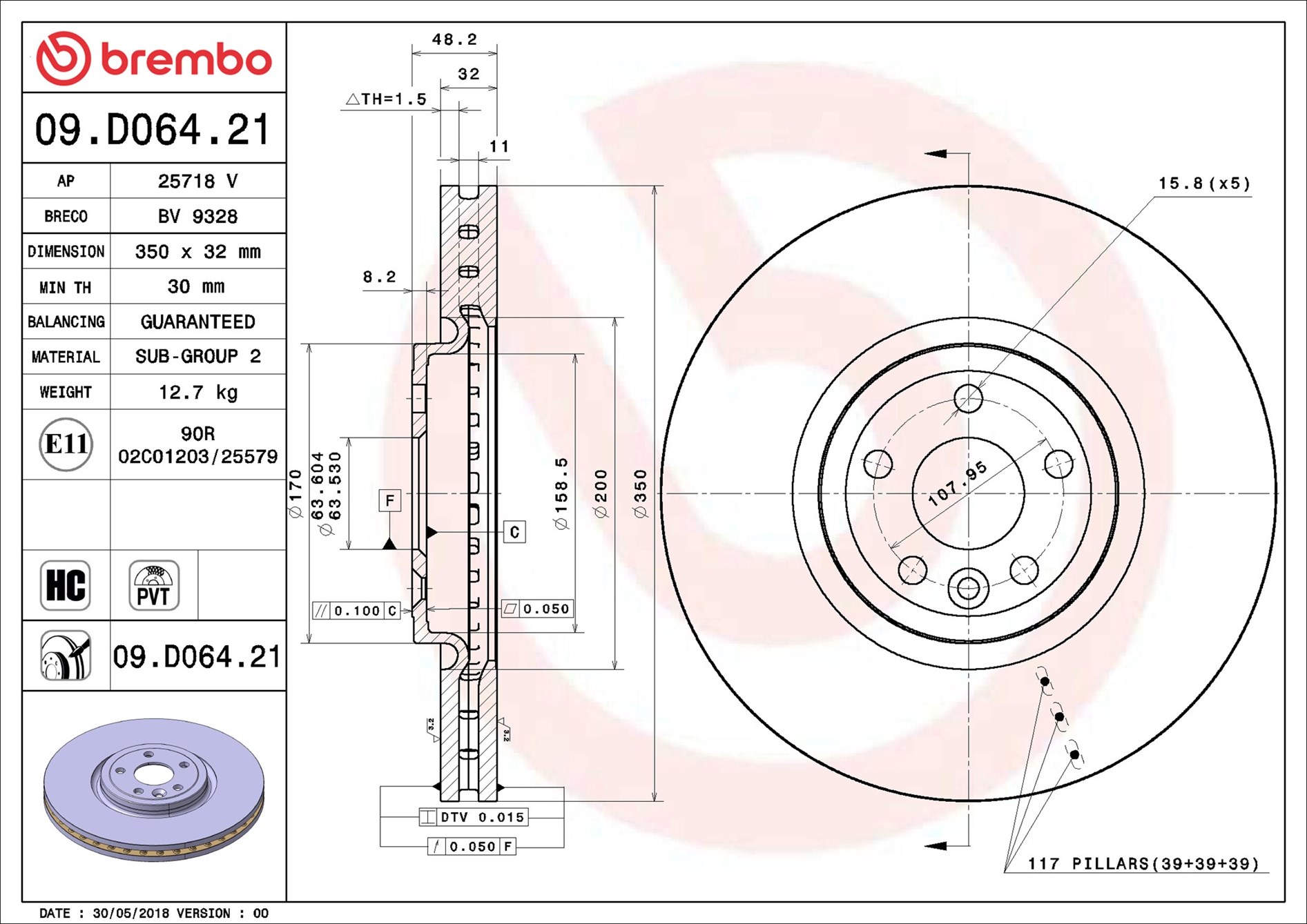 Brembo 09.D064.21