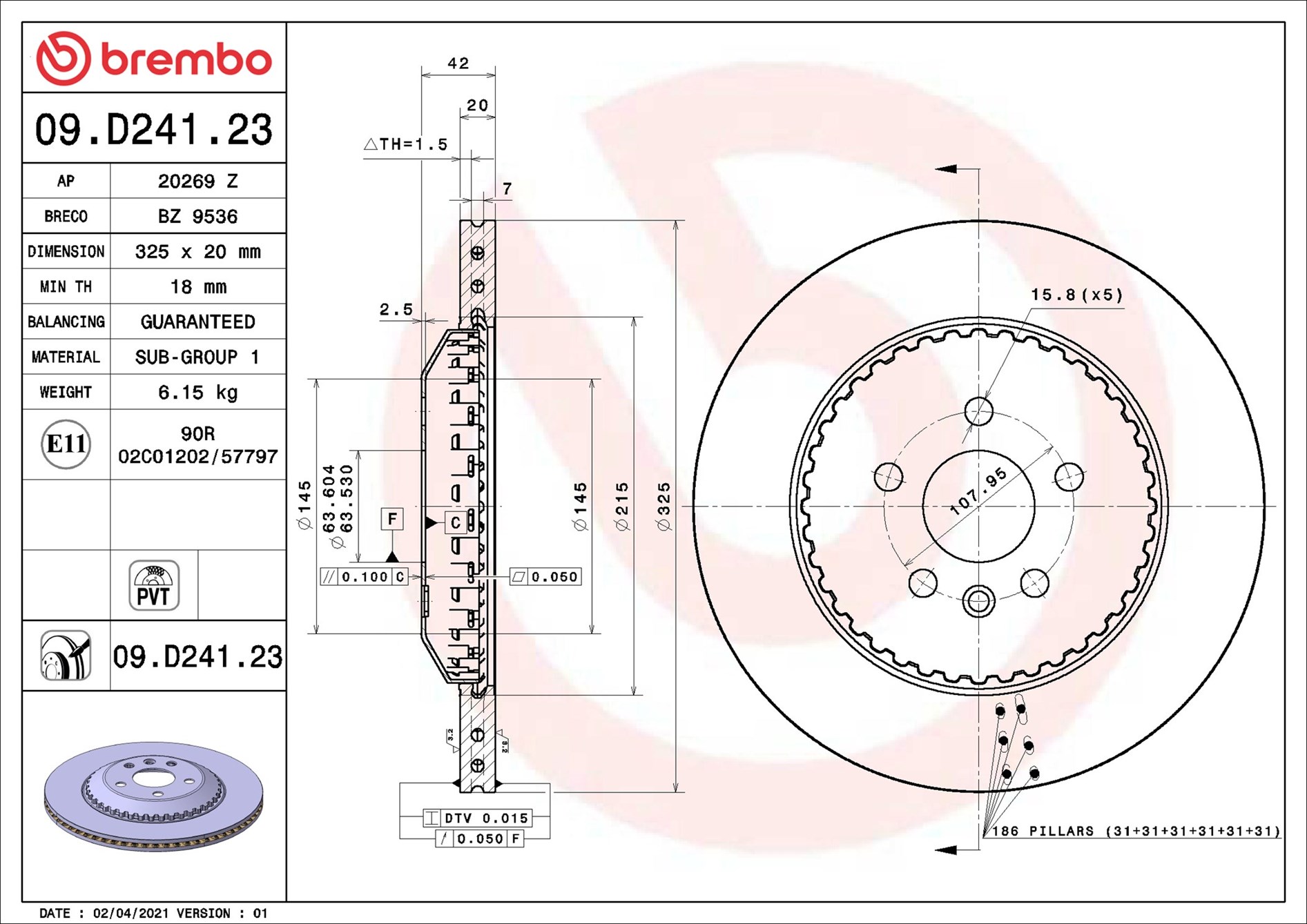Brembo 09.D241.23
