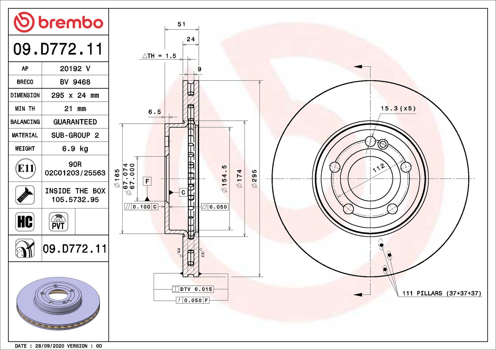 Brembo 09.D772.11